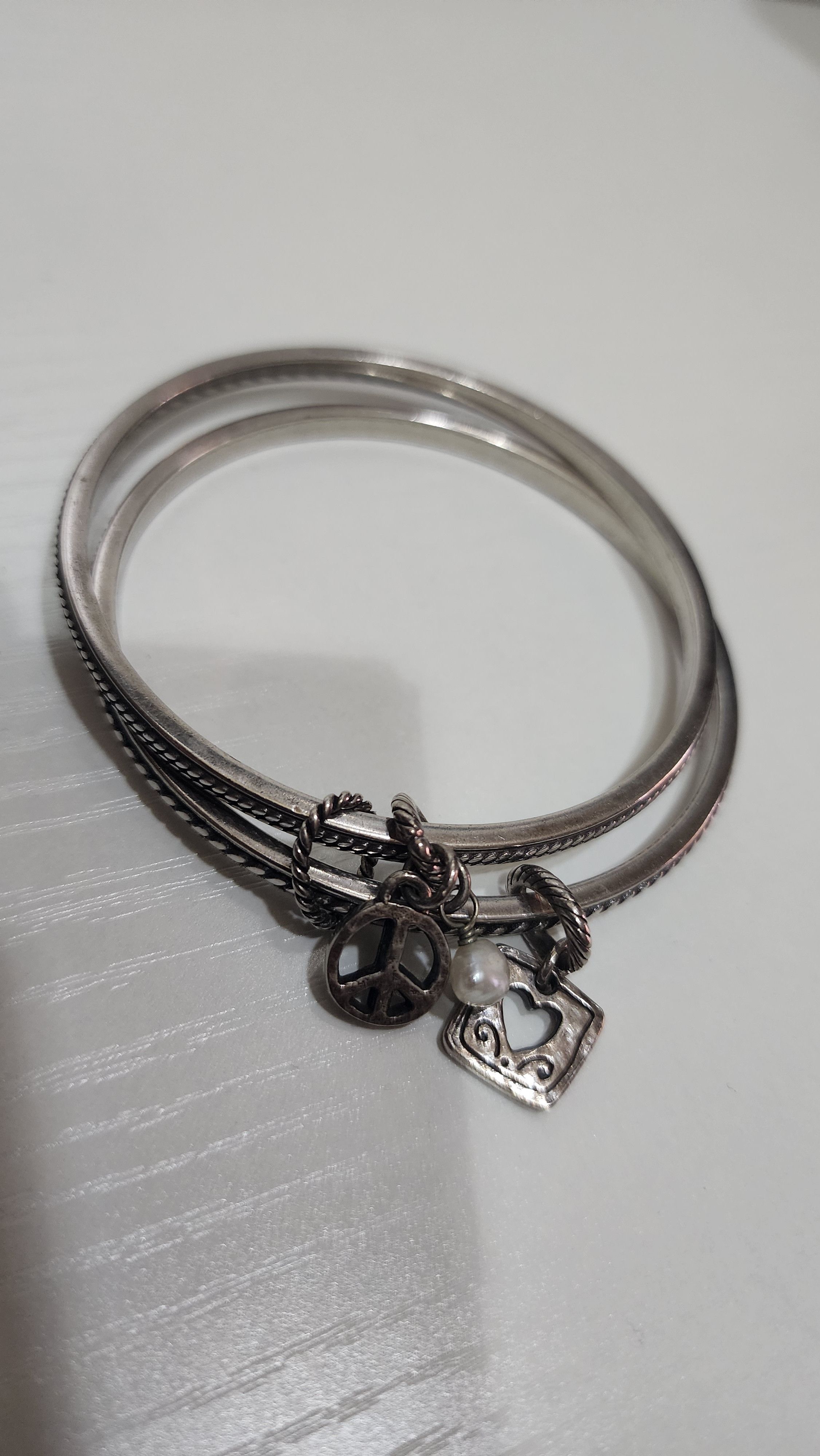 Brighton Brighton Double Bangle Charm Bracelet. Size ONE SIZE - 5 Thumbnail