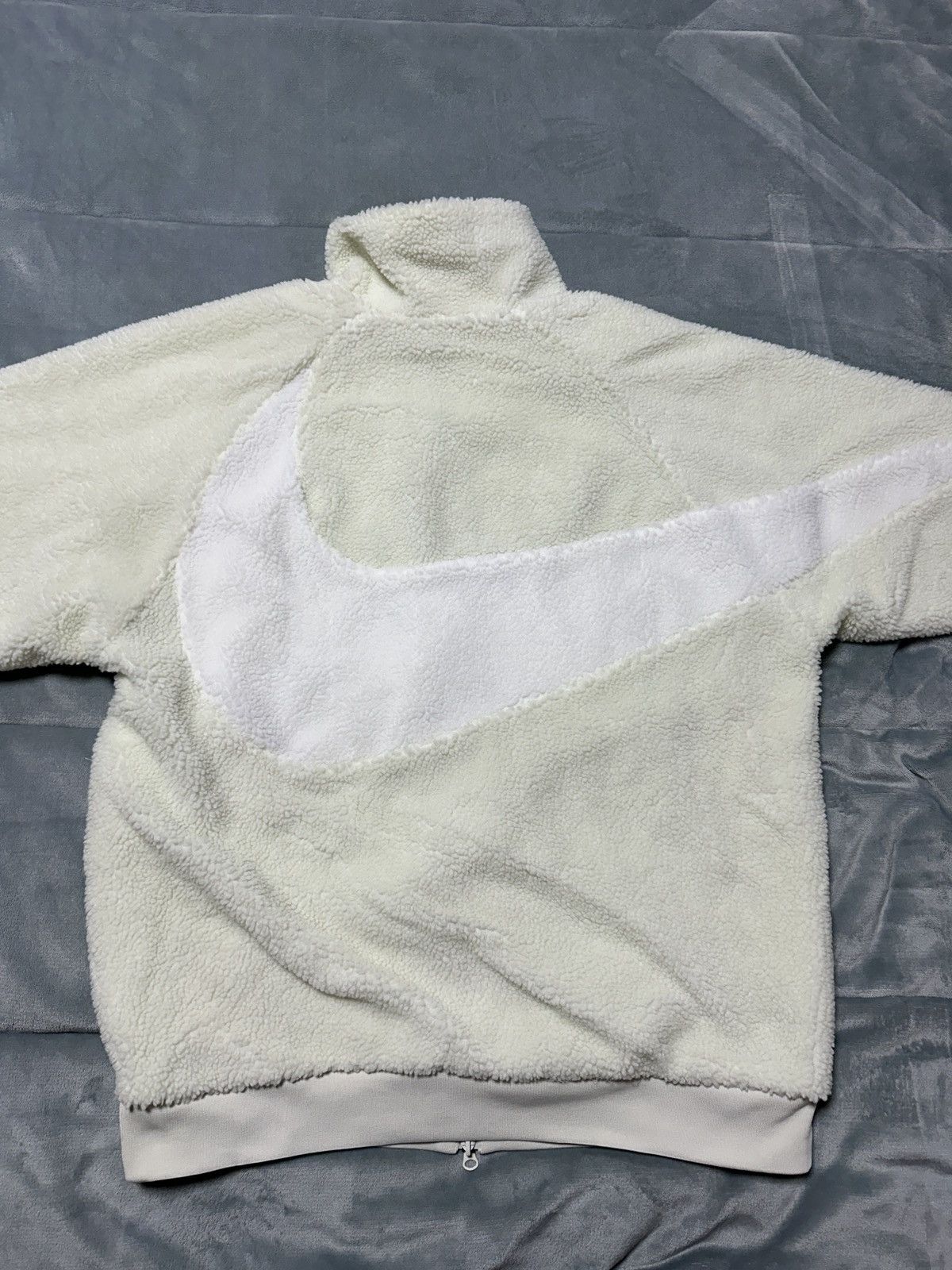Nike Nike Big Swoosh Reversible Boa Jacket XXL Sea Glass/Sail Size US XXL / EU 58 / 5 - 9 Thumbnail