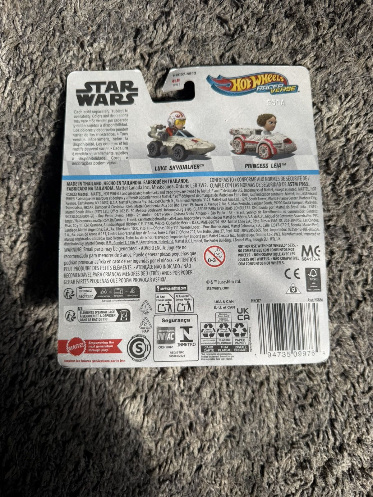 Star Wars 2023 Mattel Star Wars Hot Wheels Racer Verse Luke Skywalker Size ONE SIZE - 2 Thumbnail