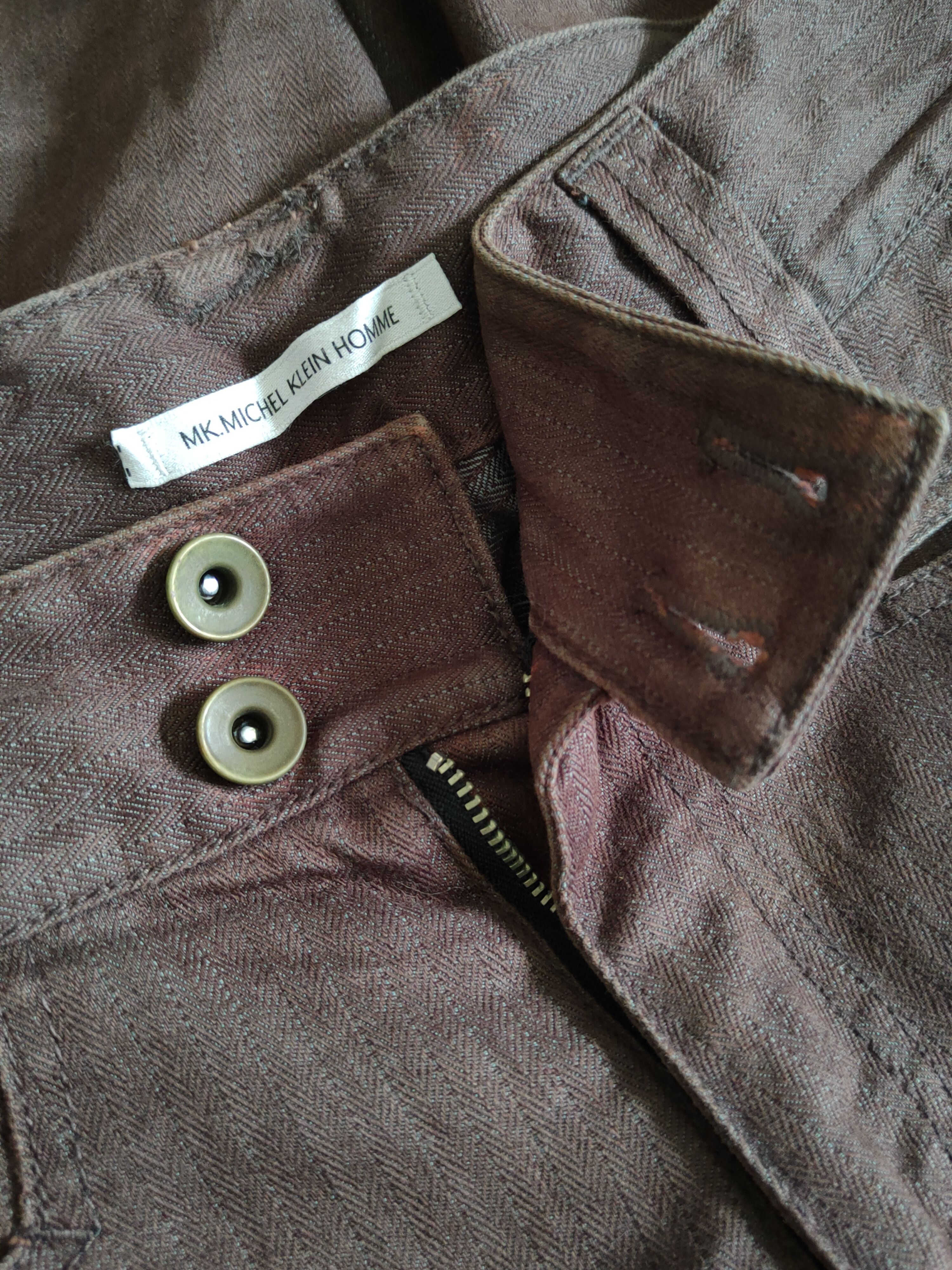 Japanese Brand Michel Klein Homme Dark Brown Multipocket Jeans #S2257 Size 28" / US 6 / IT 42 - 12 Thumbnail