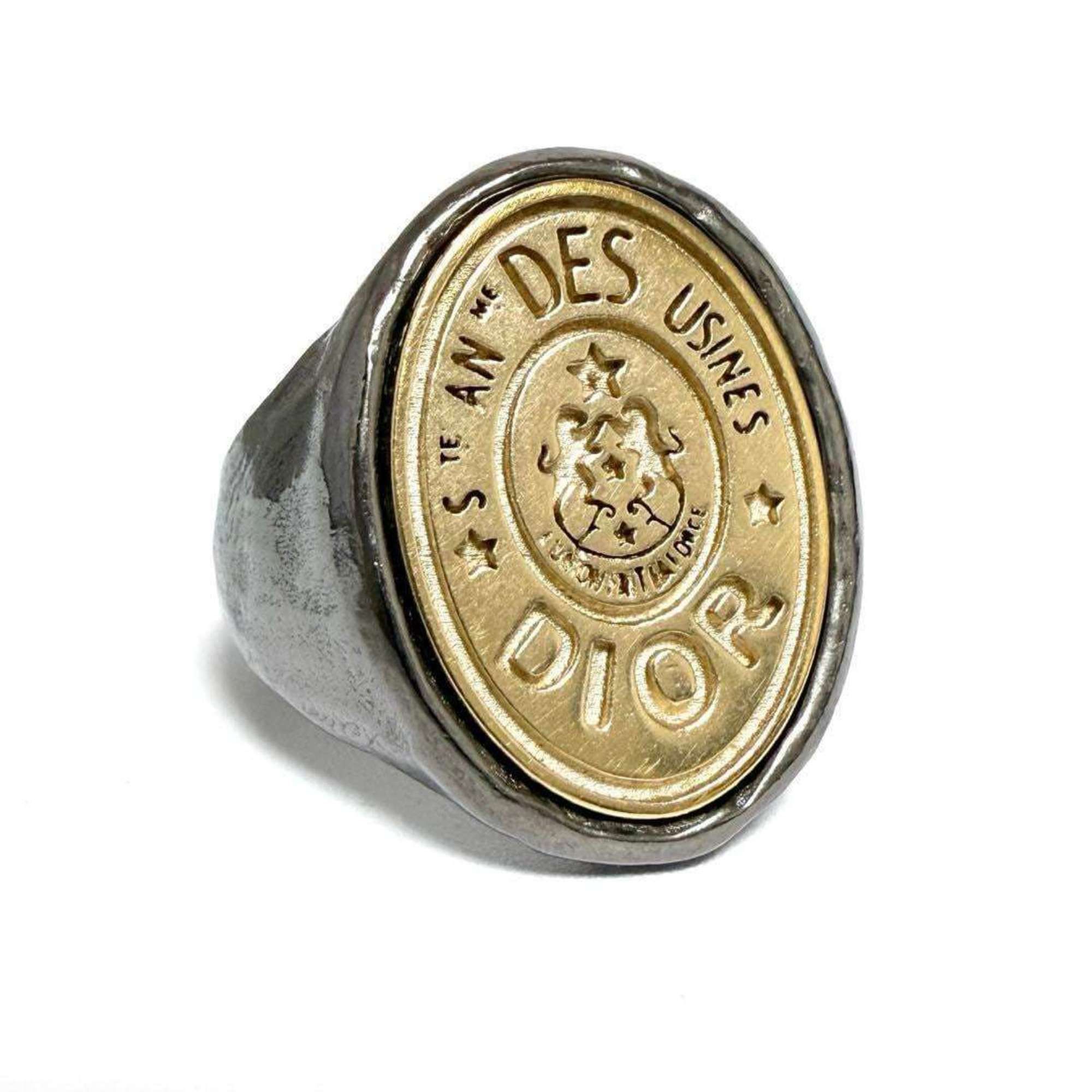 Dior Christian Dior Dior Men's Signet Ring, Combination Color Size ONE SIZE - 1 Thumbnail