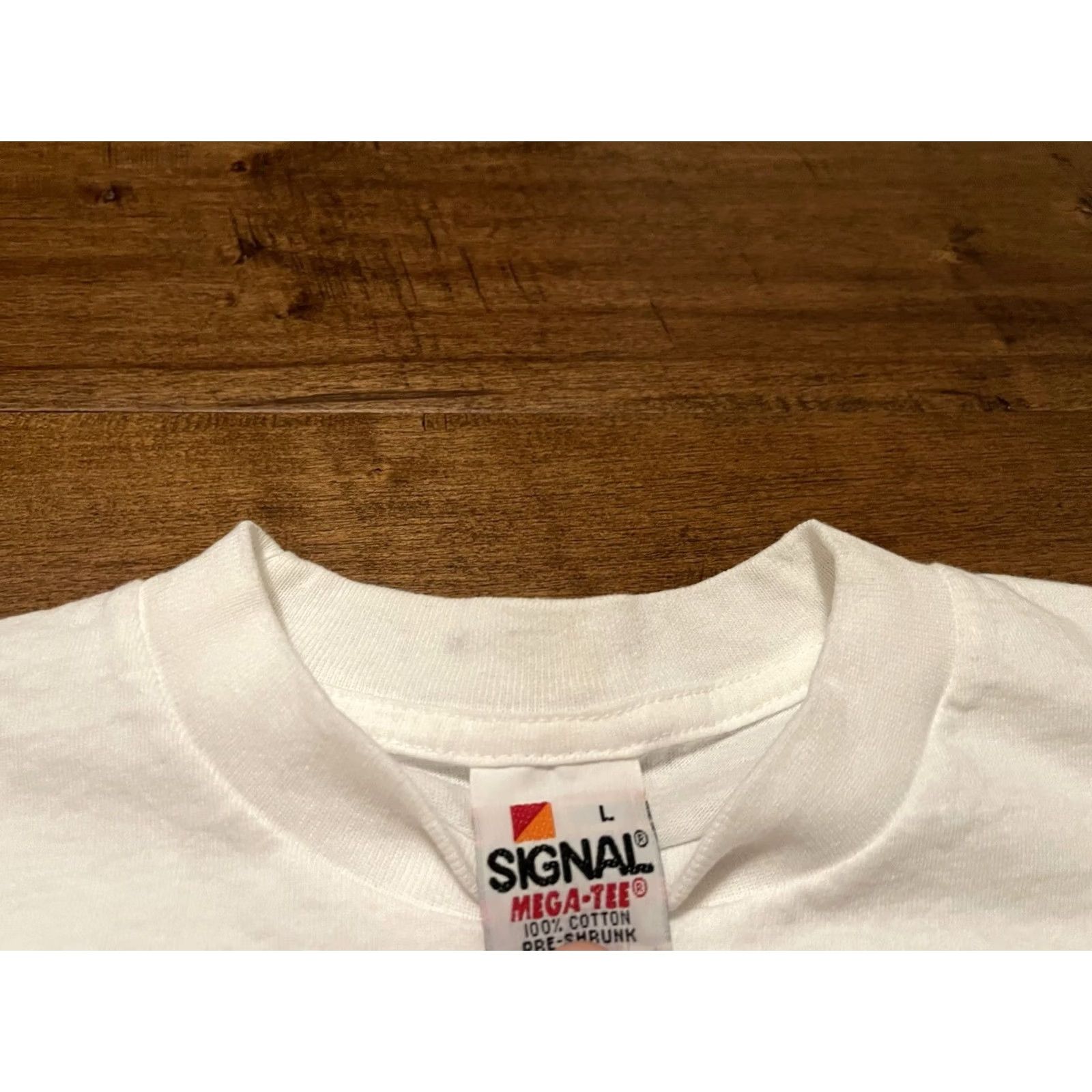Vintage VINTAGE Miami Beach Florida Single Stitch Neon Palm Trees T-Shirt Adult Large White Signal Cotton USA Vintage - Adult Large Size US L / EU 52-54 / 3 - 4 Thumbnail