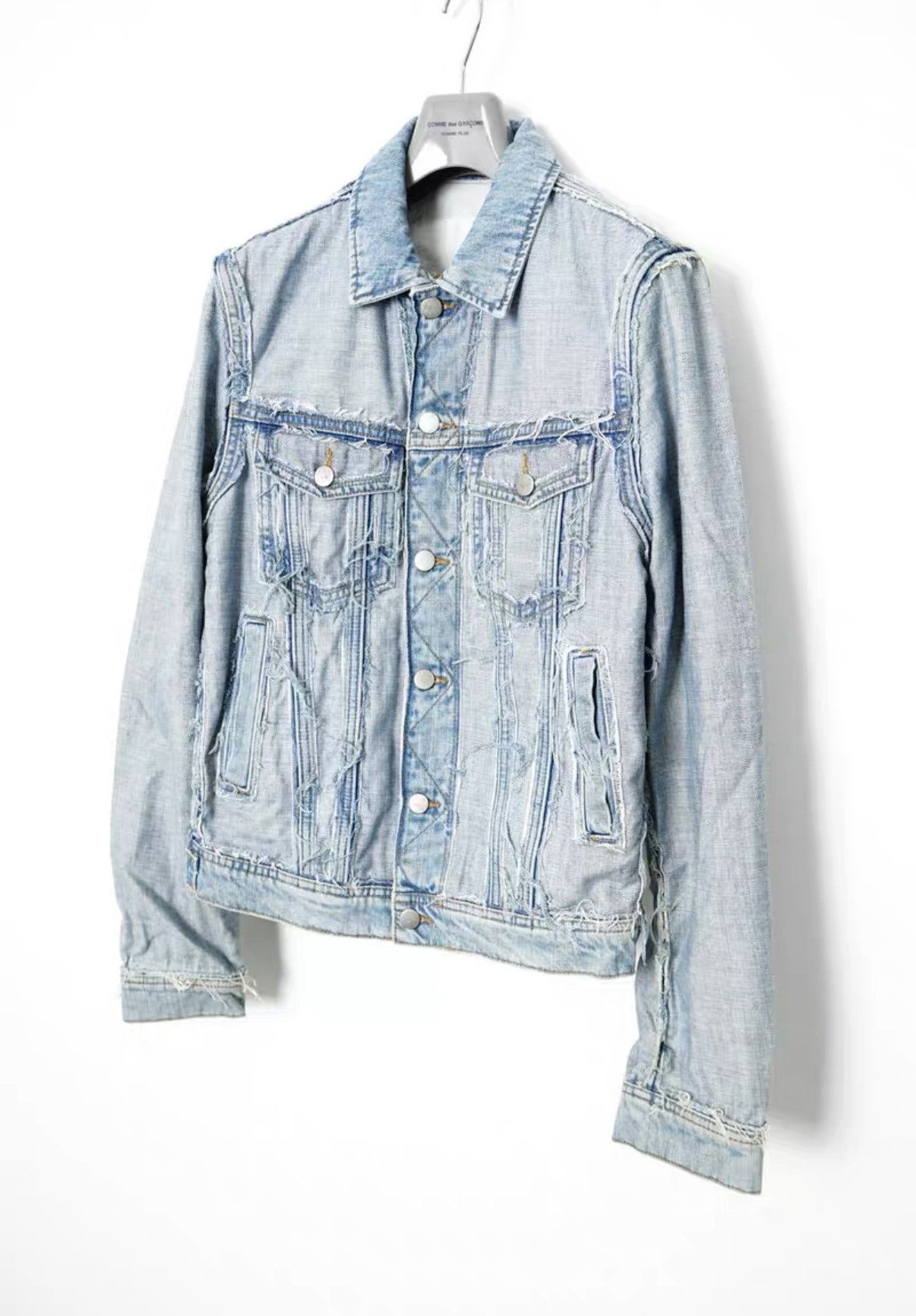 Maison Margiela Maison Margiela × HM Distressed Denim Jacket Size US S / EU 44-46 / 1 - 2 Thumbnail