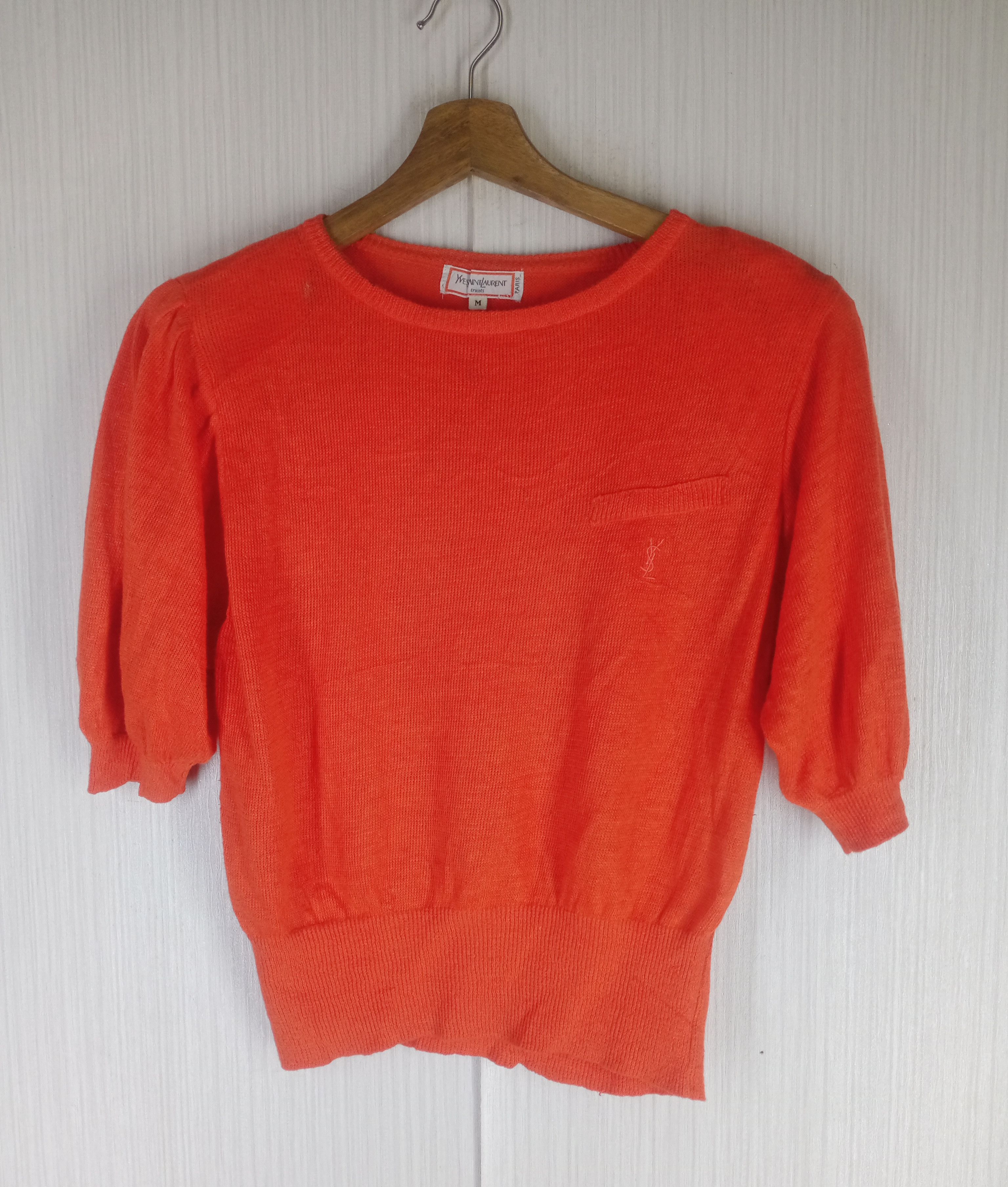 Rare Vintage 90s Yves Saint Laurent Paris Tricot Knitwear