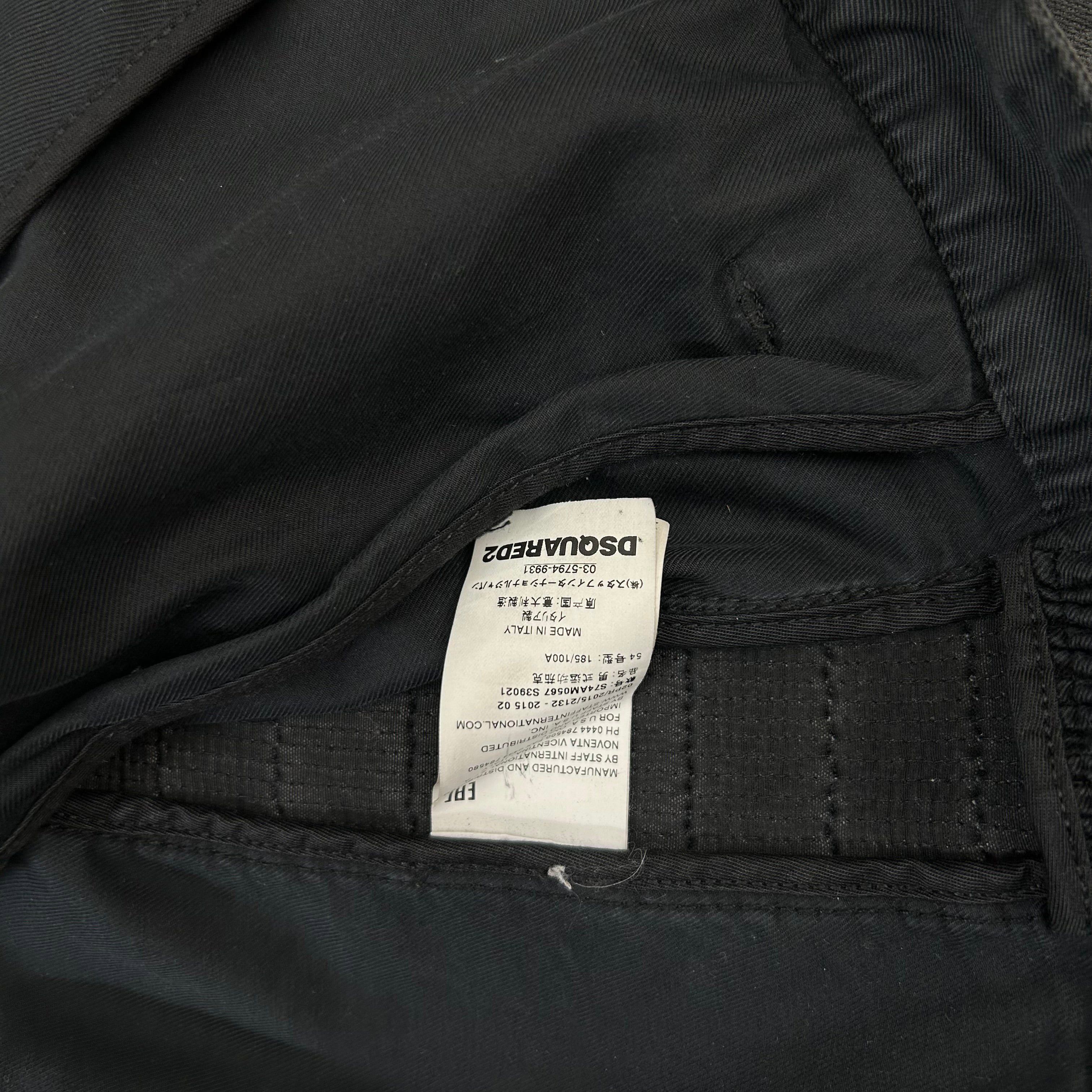 Dsquared2 Dsquared2 Black Waxed Denim Jacket Size US L / EU 52-54 / 3 - 6 Thumbnail