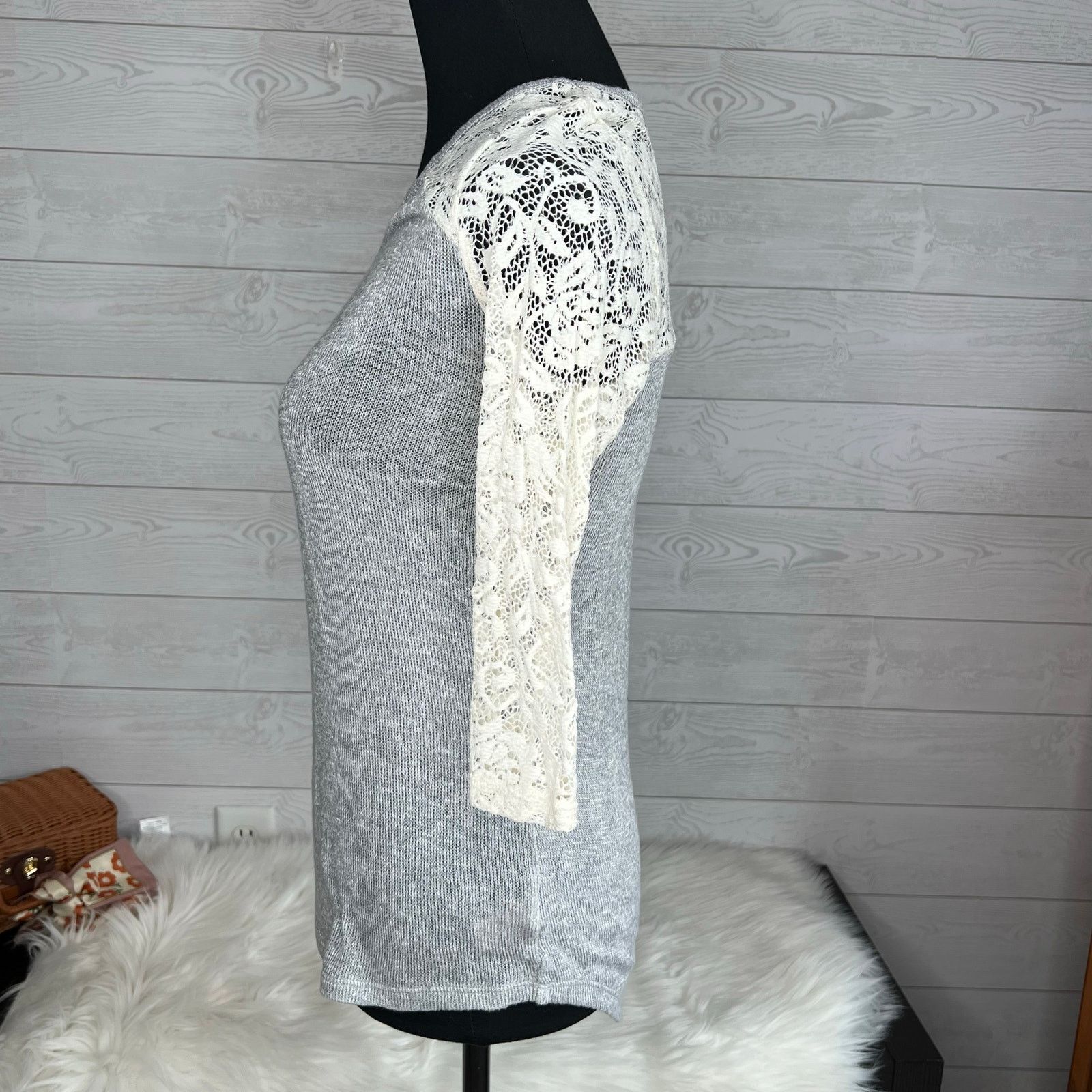Other Arizona Jean Co gray knit sweater 3/4 sleeves Size Small Size S / US 4 / IT 40 - 3 Thumbnail