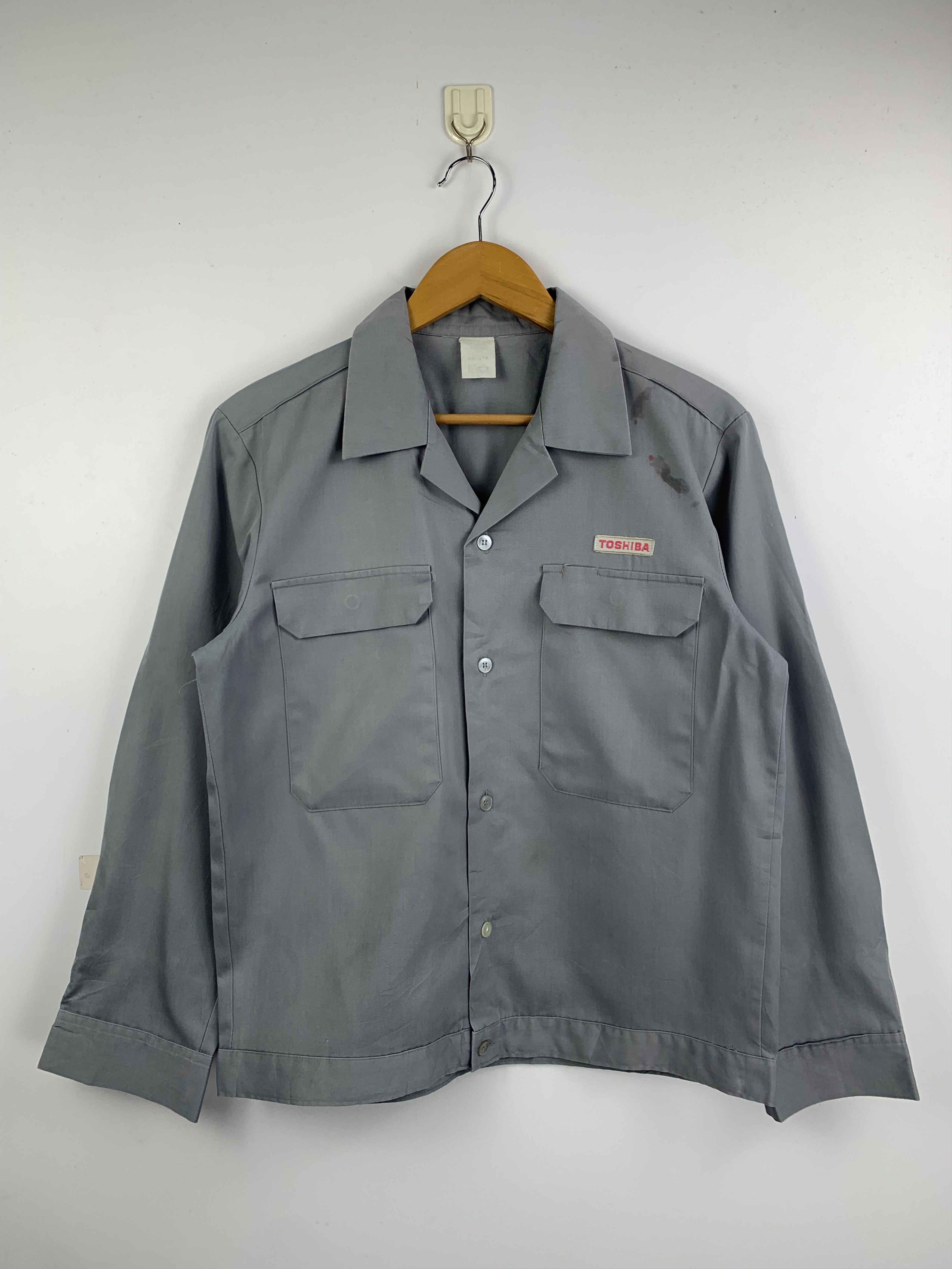 Japanese Brand Vintage Toshiba Worker Denim Jacket J1605 Size US M / EU 48-50 / 2 - 1 Thumbnail