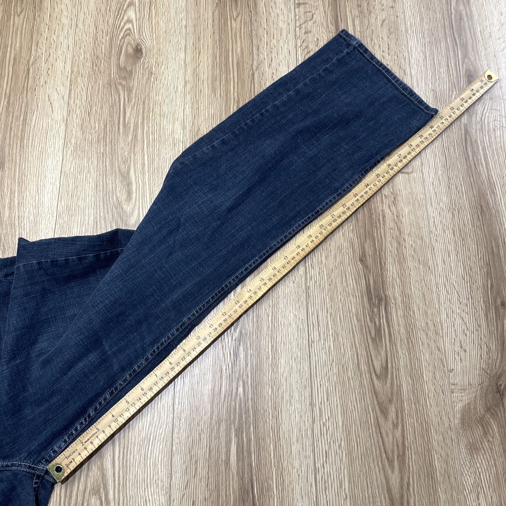 Lee Lee Jeans Women's Plus Size 18 Medium Blue Mid Rise Straight Leg Denim Size 40" / US 18 - 7 Thumbnail