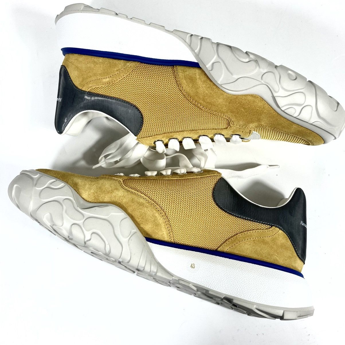 Alexander McQueen Alexander McQueen Mens Court Trainer Sneakers Yellow 43 EU Size US 10 / EU 43 - 17 Thumbnail