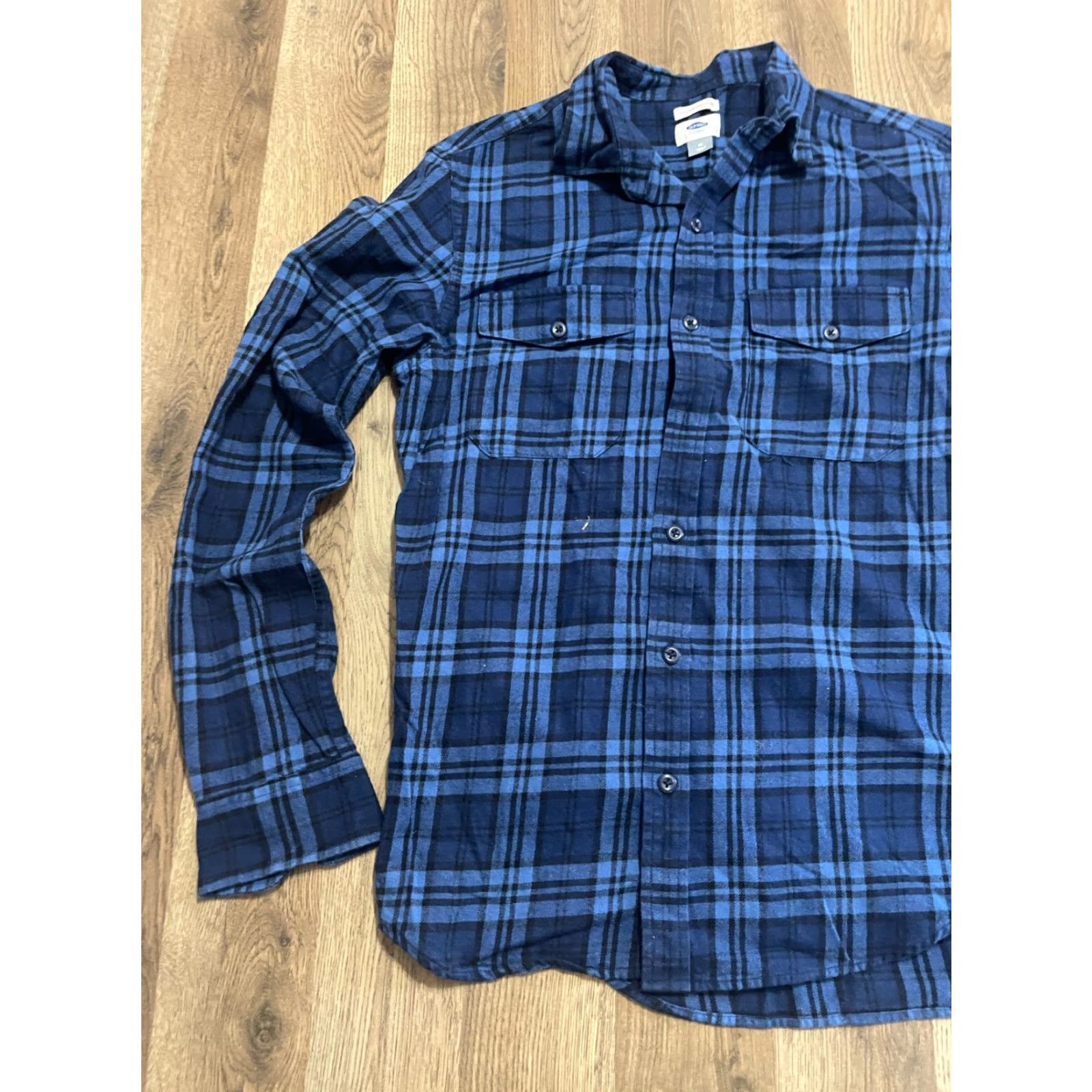 Old Navy Old Navy Shirt Men’s Size M Blue Black Plaid Button Up Regular Fit Long Sleeve Casual Shirt Size US M / EU 48-50 / 2 - 3 Thumbnail