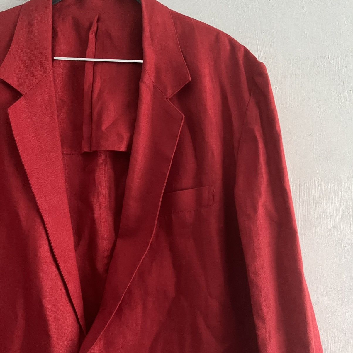 Yohji Yamamoto 80's Y's Yohji Yamamoto Single Button Hemp Blazer Size 38R - 3 Thumbnail