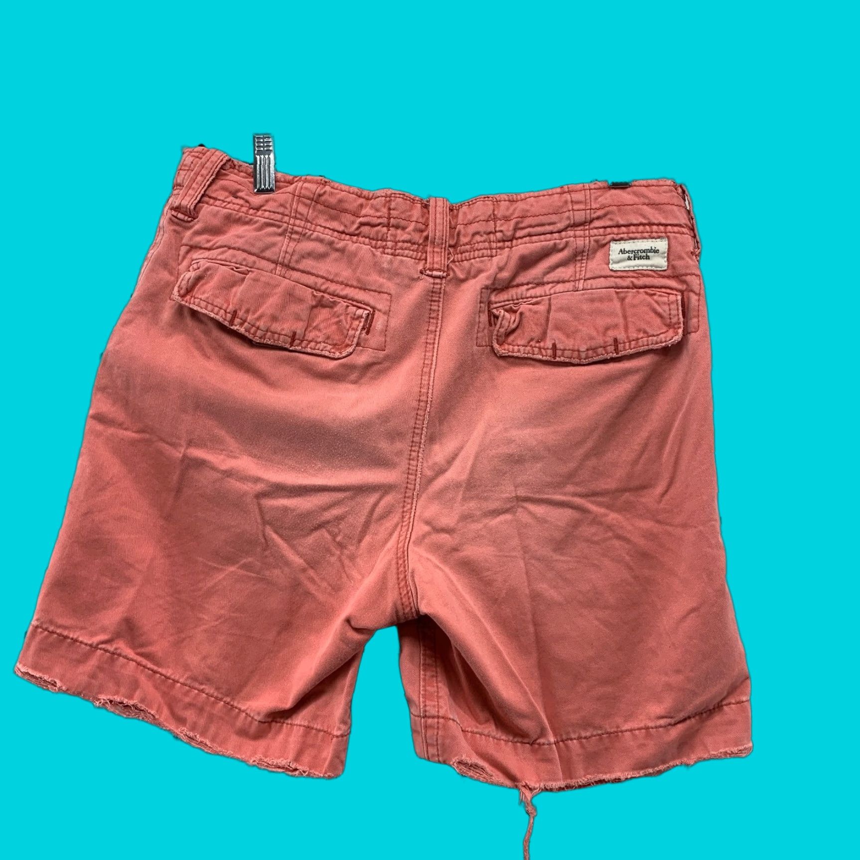 Abercrombie & Fitch Vintage Abercrombie & Fitch Shorts Mens 30 Pink Military Canvas Chino Baggy Size US 30 / EU 46 - 1 Thumbnail