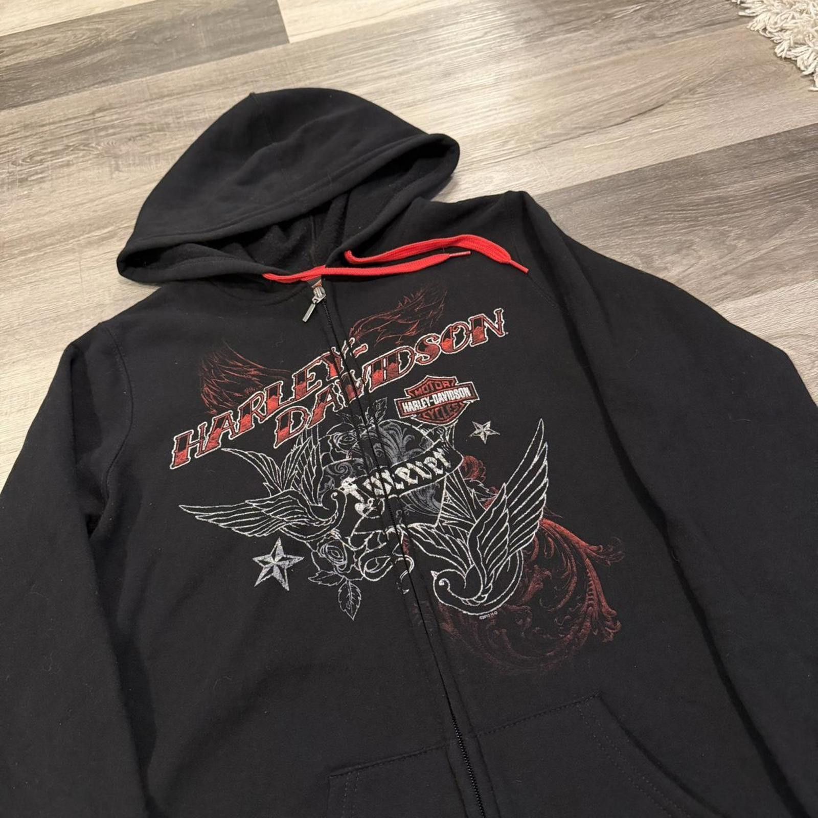 Harley Davidson vintage Harley Davidson forever Kingston Ontario zip hoodie Size L / US 10 / IT 46 - 1 Thumbnail