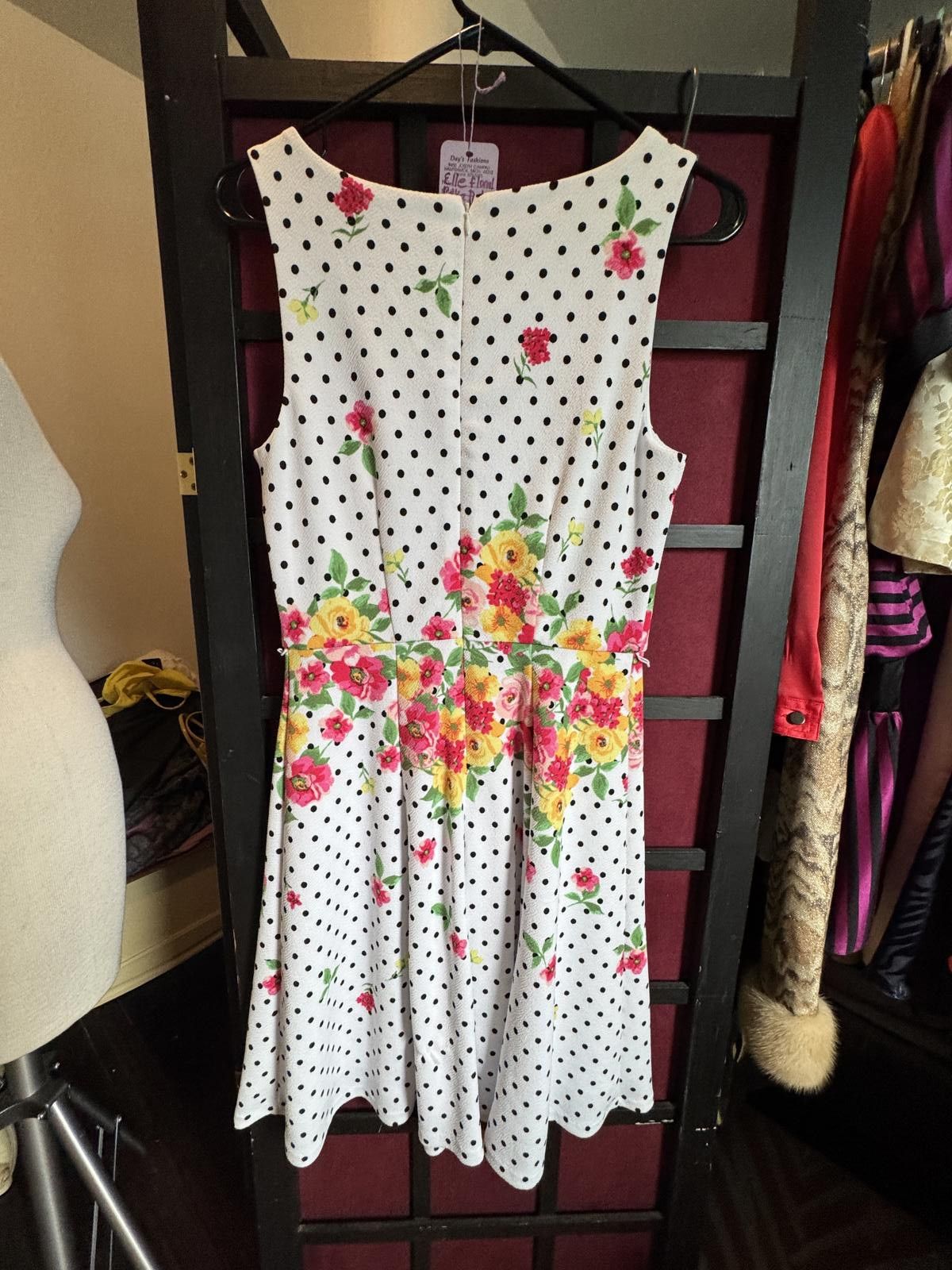 Ellesse Elle Floral Polka Dot Dress Size small Size S / US 4 / IT 40 - 2 Thumbnail