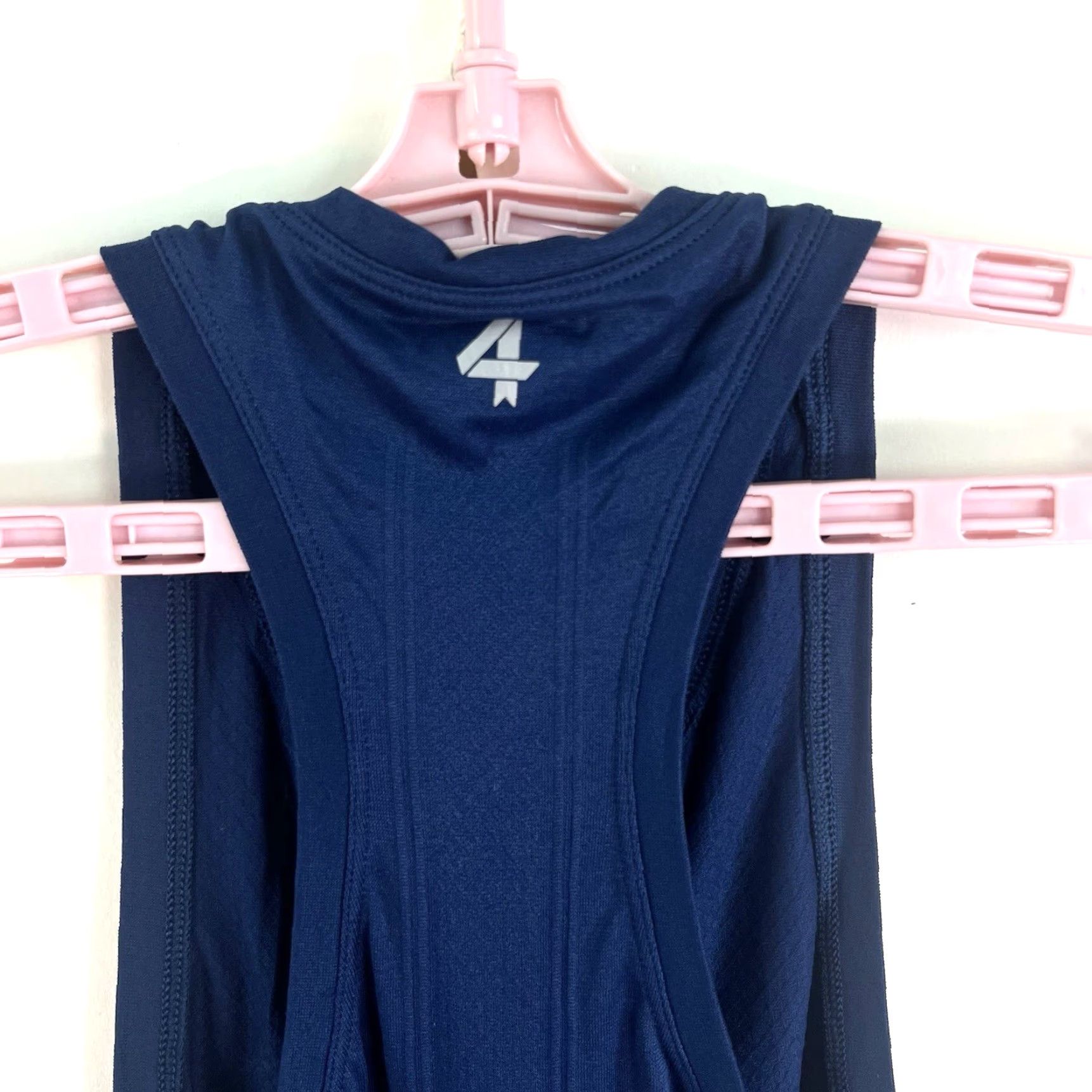 Vintage FourLaps Tank Top Womens S Blue NWT Purpose Seamless Racerback Sleeveless Activewear Shirt Women XS/S Size S / US 4 / IT 40 - 3 Thumbnail