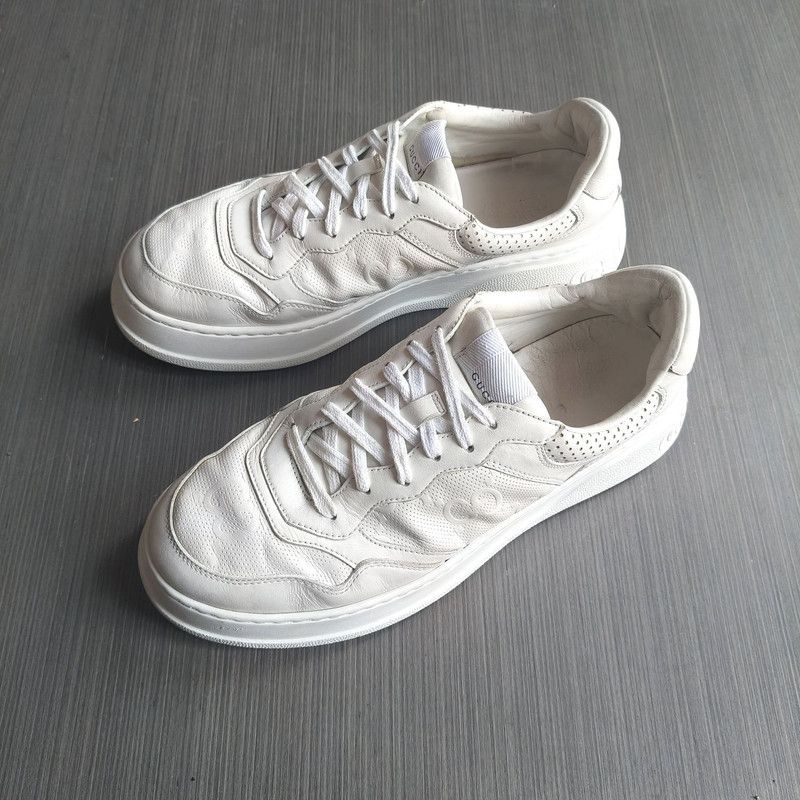 Gucci Gucci GG Print White Casual Sneakers for Men 0079 Size US 9.5 / EU 42-43 - 1 Thumbnail