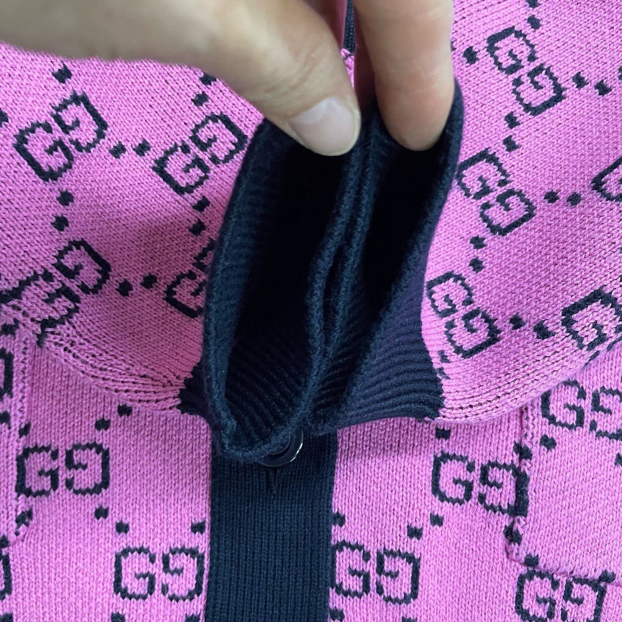 Gucci Gucci Pink full-print cardigan sweater 2501-Nextarrow Size US XXS / EU 40 - 4 Thumbnail