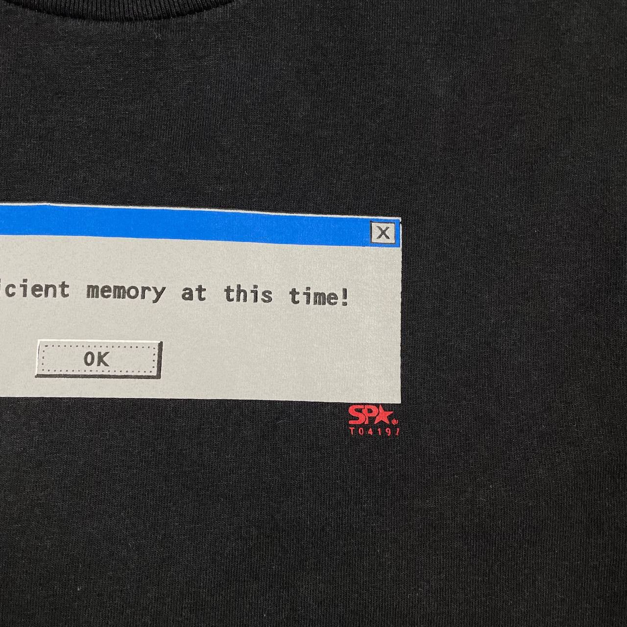 Vintage Vintage 2000s Fatal Error Insufficient Memory Geek T Shirt S Size US S / EU 44-46 / 1 - 8 Thumbnail