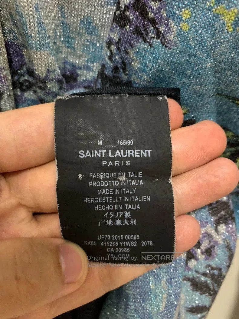 Saint Laurent Paris Saint Laurent 16SS Wave Print Cardigan Size US M / EU 48-50 / 2 - 4 Thumbnail