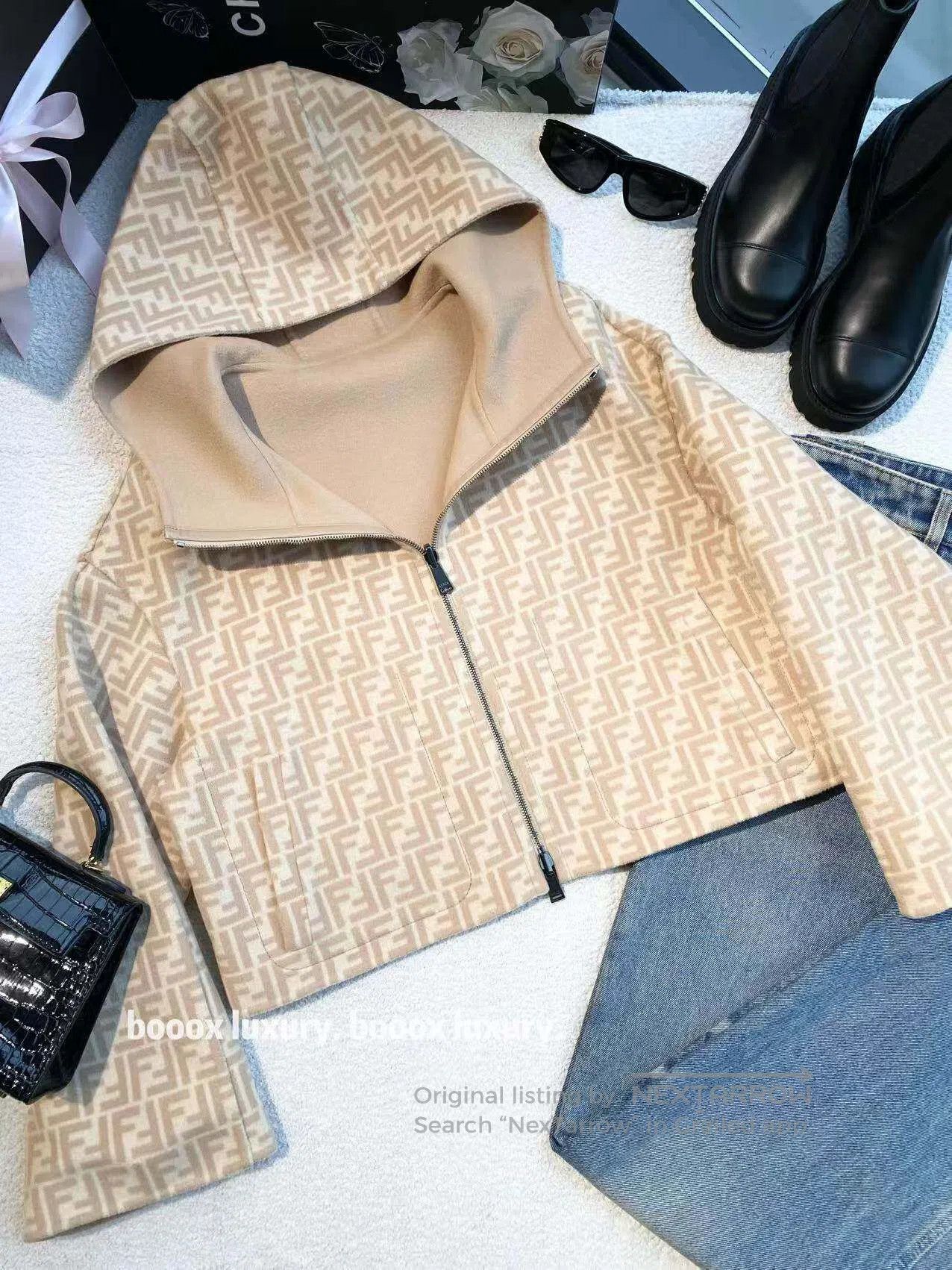 Fendi Fendi Reversible presbyopia patchwork jacket| Size XS / US 0-2 / IT 36-38 - 1 Thumbnail
