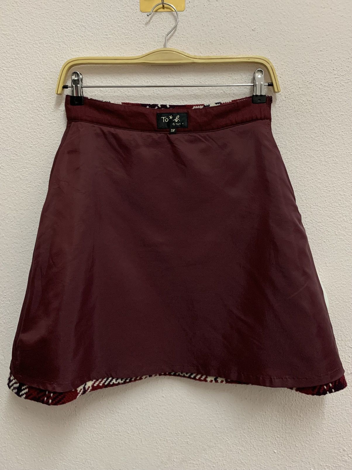 agnes b. AGNES B. Wool Tartan Mini Skirt Size 26" / US 2 / IT 38 - 7 Thumbnail