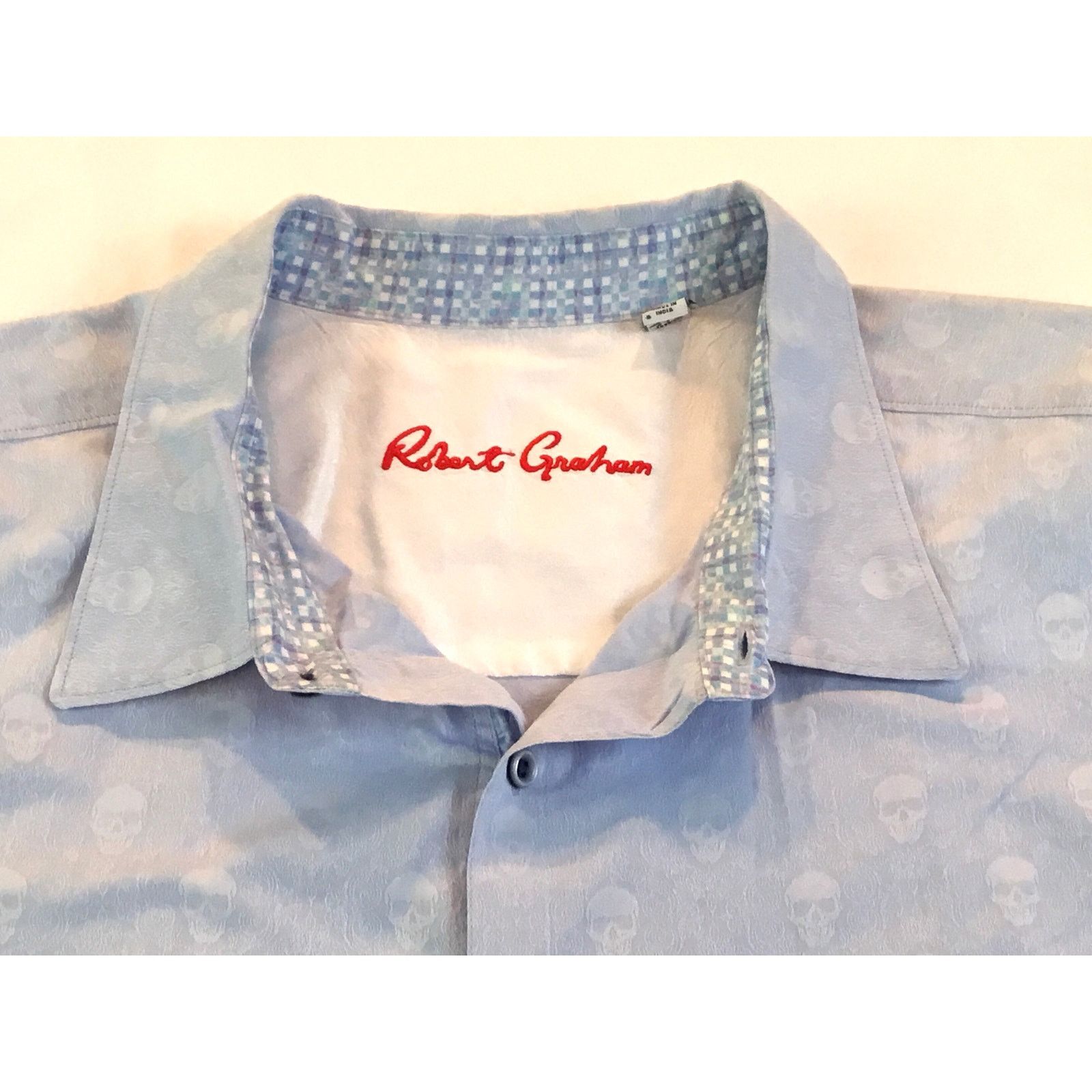 Robert Graham Robert Graham 4XL Blue Shirt Skulls Short Sleeve 4XLarge Size US XXL / EU 58 / 5 - 4 Thumbnail