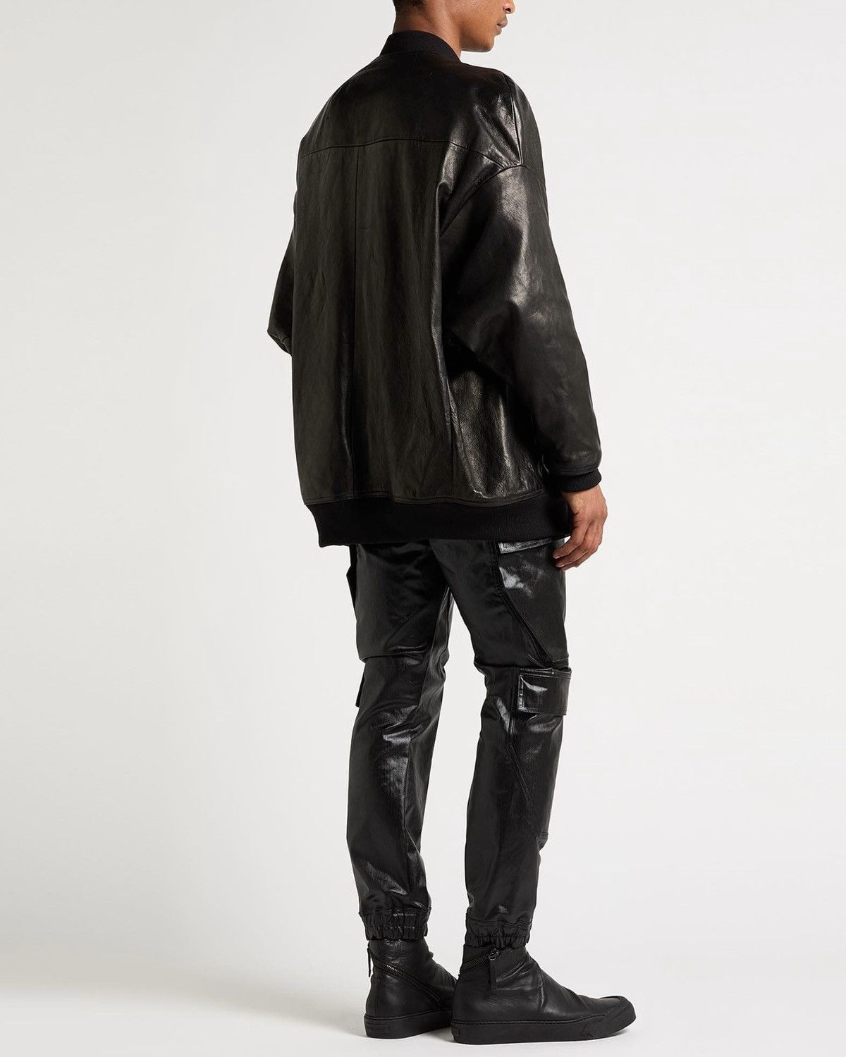 Rick Owens Rick Owens Jumbo Peter Lambskin Leather Flight Jacket 48/M Size US M / EU 48-50 / 2 - 4 Thumbnail