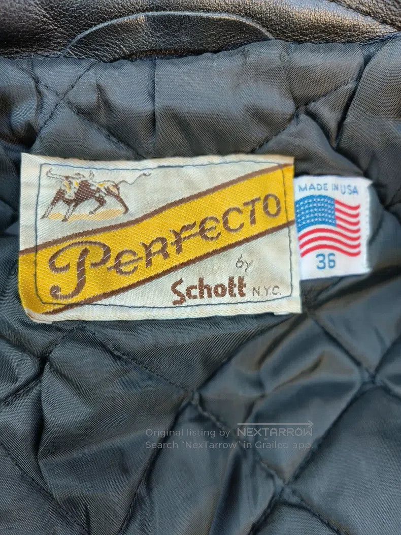 Schott Schott 613 cable-stayed locomotive leather coat Size US XXS / EU 40 - 2 Thumbnail