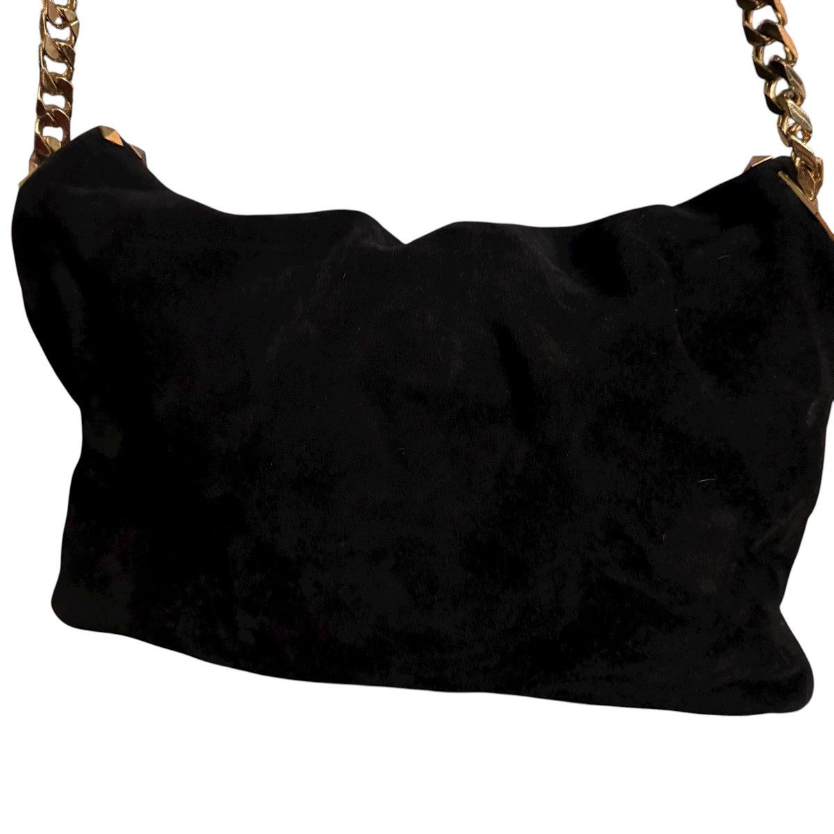 Zara Zara black suede stud detail chain strap bag Size ONE SIZE - 6 Thumbnail