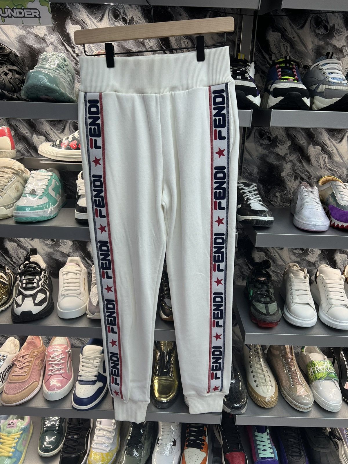 Fendi Fendi x Fila White Joggers Size 28" / US 6 / IT 42 - 1 Thumbnail