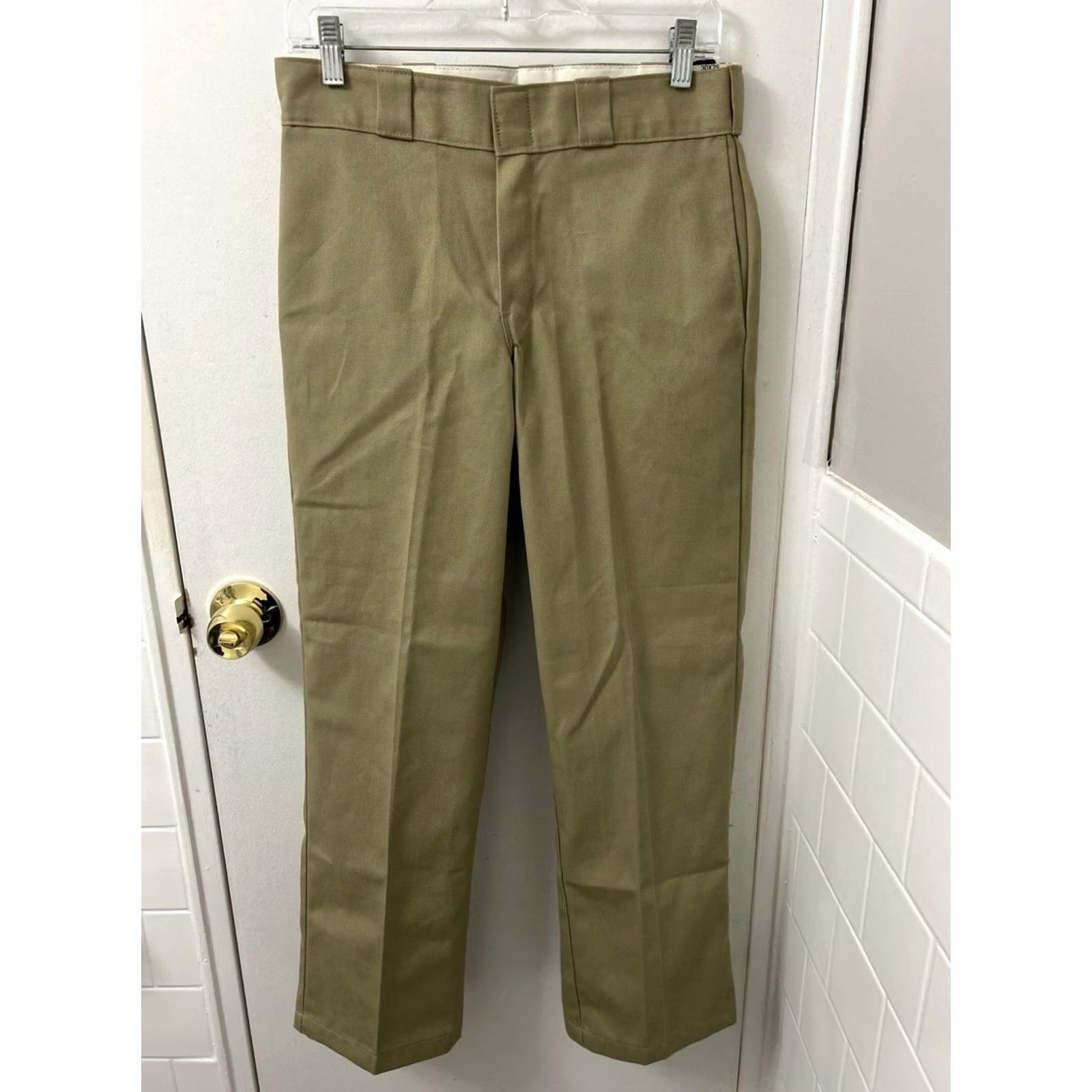 Dickies Dickies 874 Original Fit Work Pants Mens 30x29 Khaki Tan Beige NWT Trousers Polyester Khaki Twill Pants Mens Size US 30 / EU 46 - 2 Thumbnail