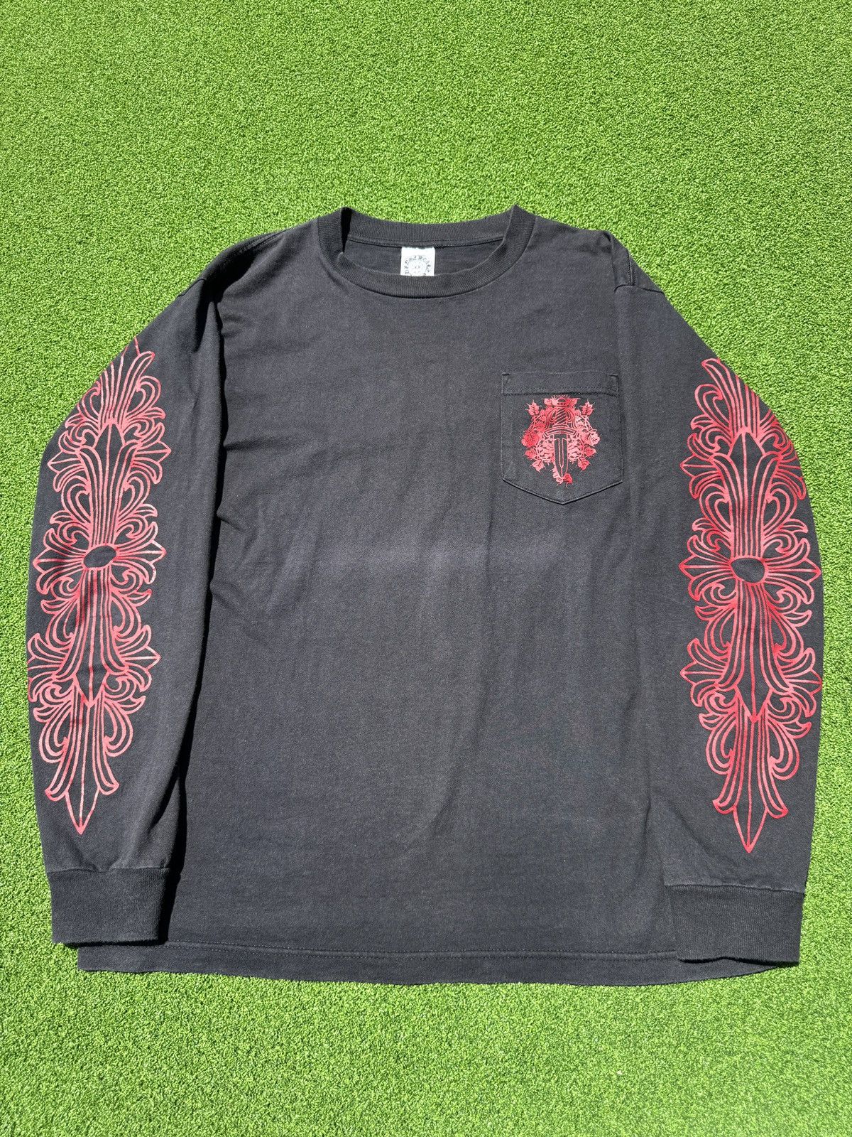 Chrome Hearts Crazy Faded Vintage 90s Chrome Hearts Floral