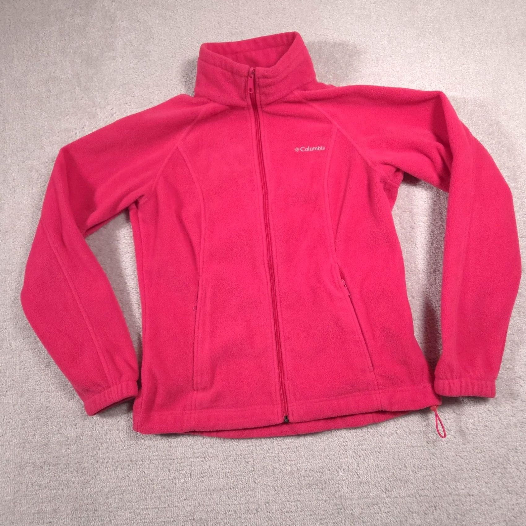 Layer 8 VINTAGE? No — Columbia Fleece Jacket Womens Medium Pink Full Zip Lightweight Outdoor Layer Size M / US 6-8 / IT 42-44 - 2 Thumbnail