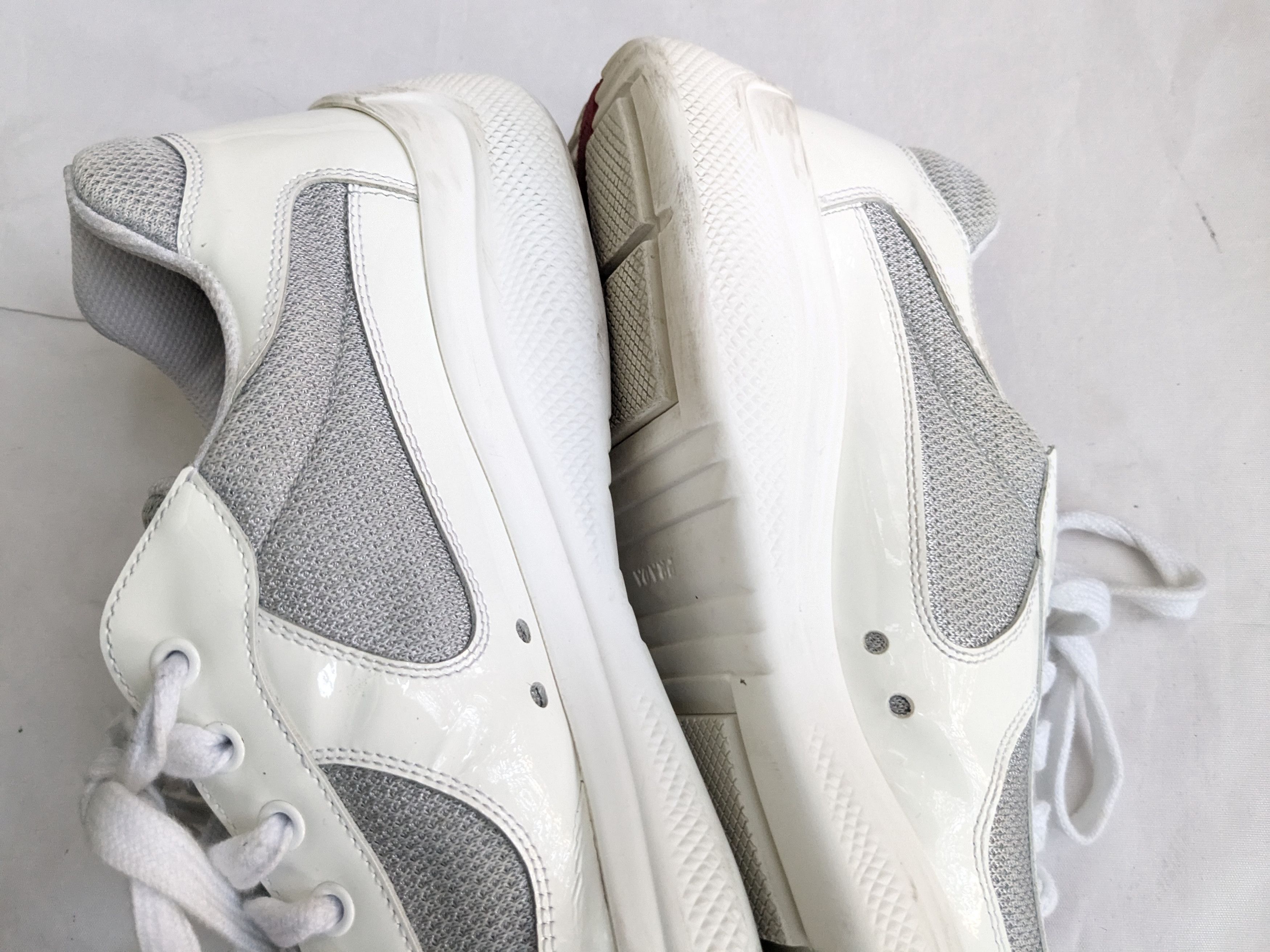 Prada Prada America's Cup Sneakers White Patent Leather 12 Low Size US 12 / EU 45 - 9 Thumbnail
