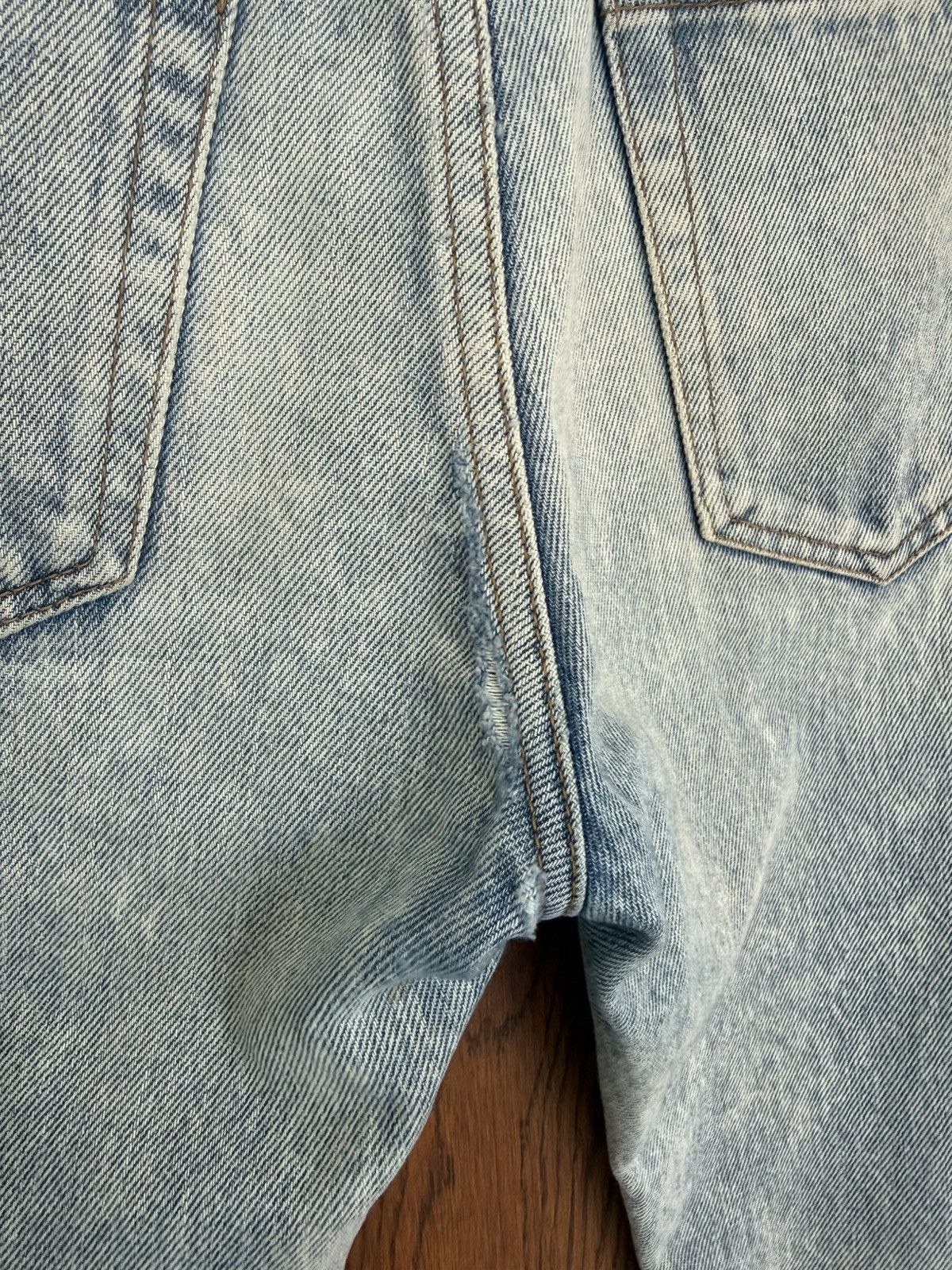 Saint Laurent Paris 1/1 SS16 Saint Laurent knee slit crash hedi jeans 28 sample Size US 28 / EU 44 - 21 Thumbnail