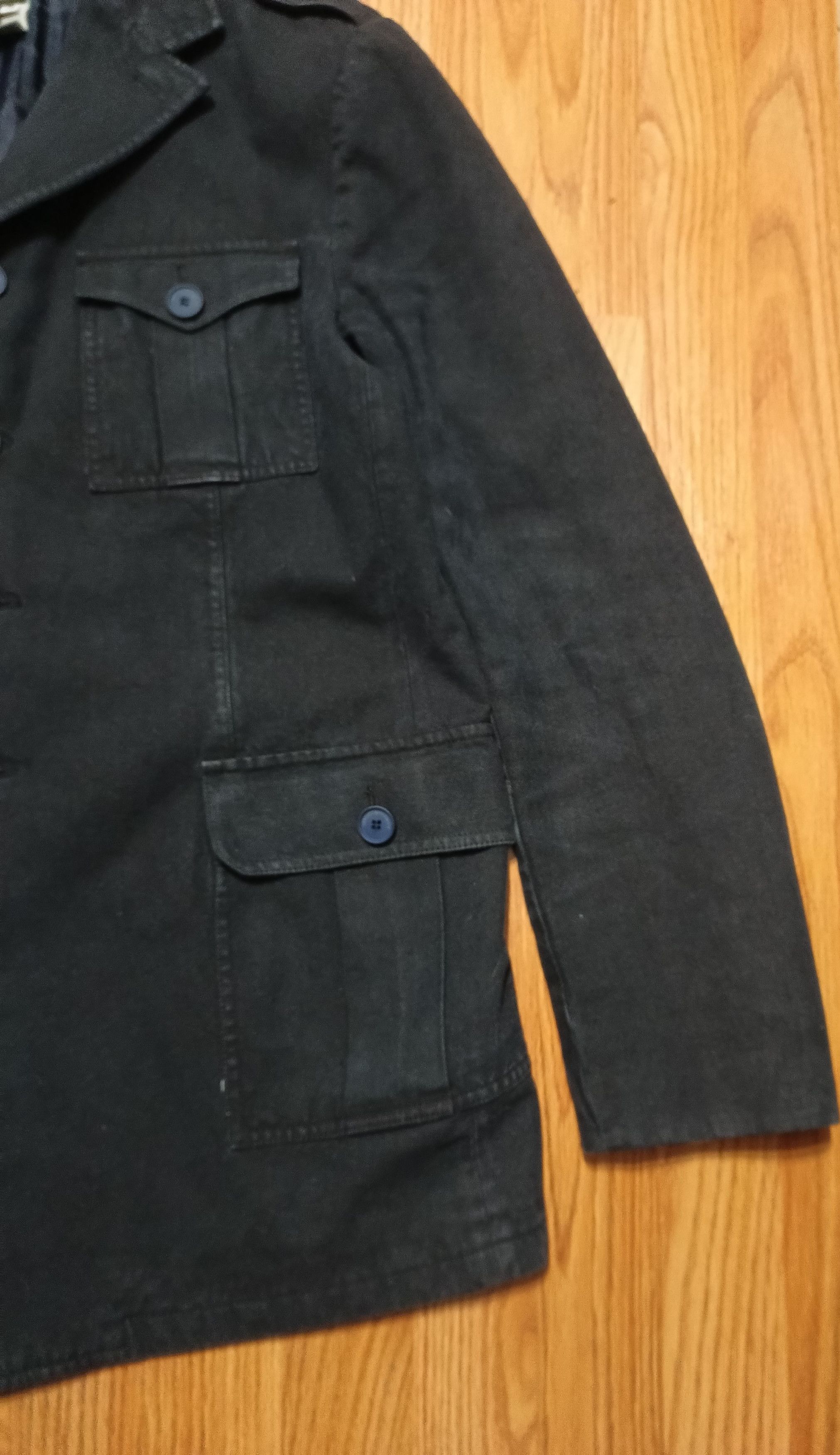 Versace × Versace Jeans Couture Versus Jeans Couture Dark Blue Mens Cotton Jacket Size EU 50 Size US M / EU 48-50 / 2 - 5 Thumbnail
