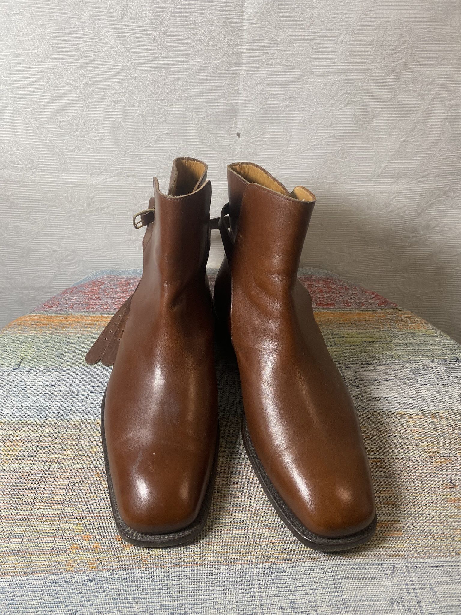Carlos Santos Mack James Leather Jodhpur Boots Goodyear Welted EU 42 US 9 Size US 9 / EU 42 - 2 Thumbnail
