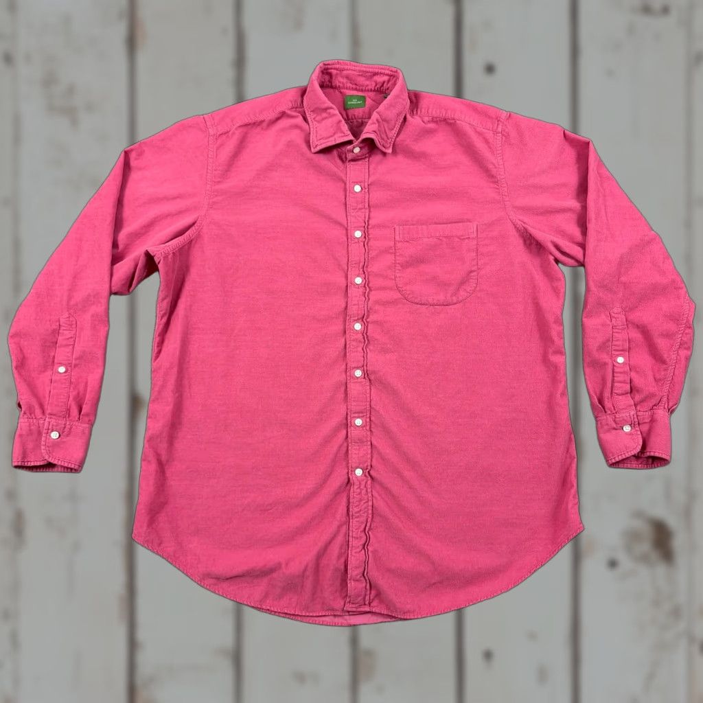 Sid Mashburn Sid Mashburn Shirt Mens XL Pink Corduroy Long Sleeve Button Up Pockets Cotton Size US XL / EU 56 / 4 - 1 Thumbnail
