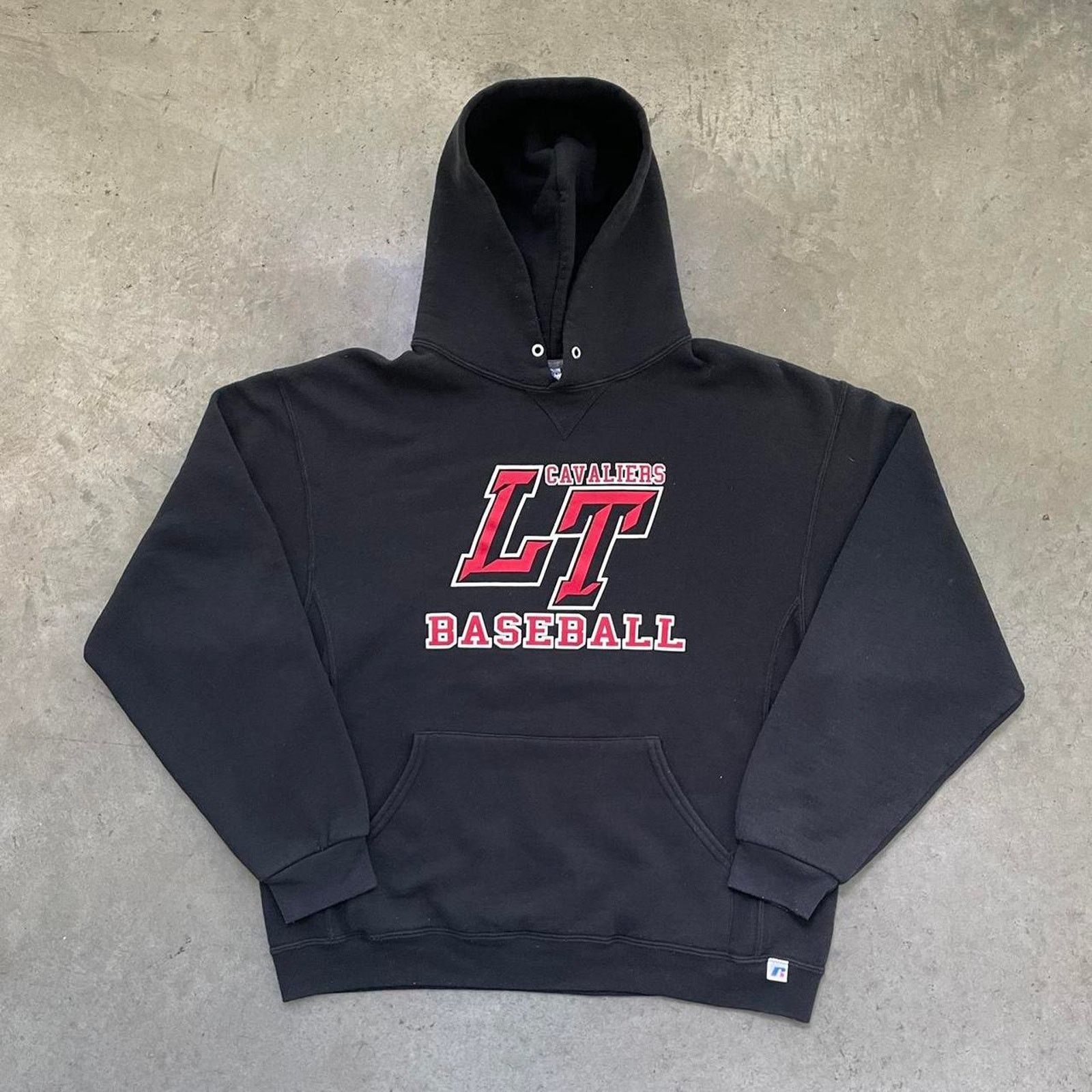 Russell Athletic Vintage “Lake Travis Baseball” Black Russell Hoodie Size US L / EU 52-54 / 3 - 1 Thumbnail