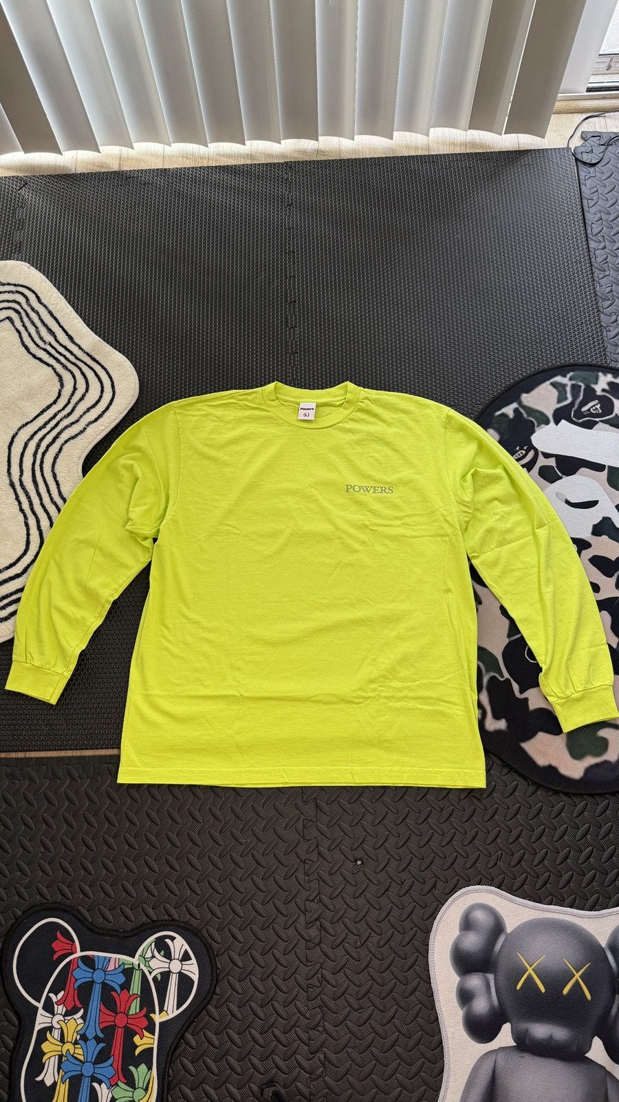Powers Supply Powers Supply Statue Graphic Long Sleeve Tee Neon Yellow (L) Size US L / EU 52-54 / 3 - 2 Thumbnail
