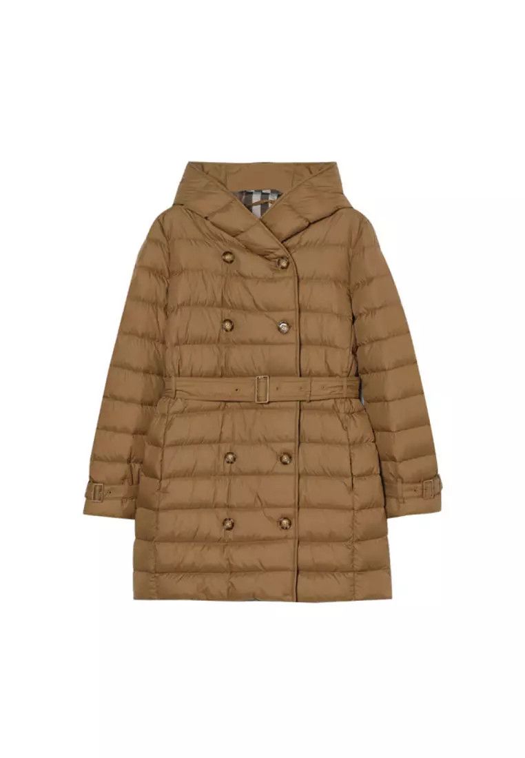 Burberry o1w1db10326 Hooded Down Jacket in Brown Size XL / US 12-14 / IT 48-50 - 1 Thumbnail