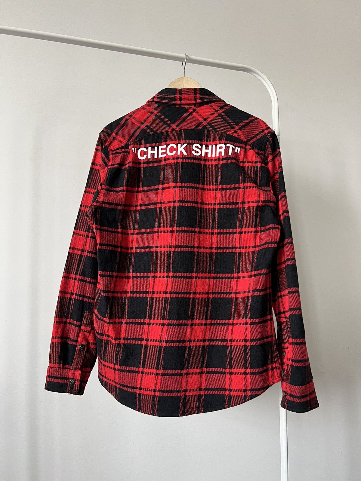 Off-White Off White SSENSE Exclusive “Check Shirt” Flannel Size M Size US M / EU 48-50 / 2 - 3 Thumbnail