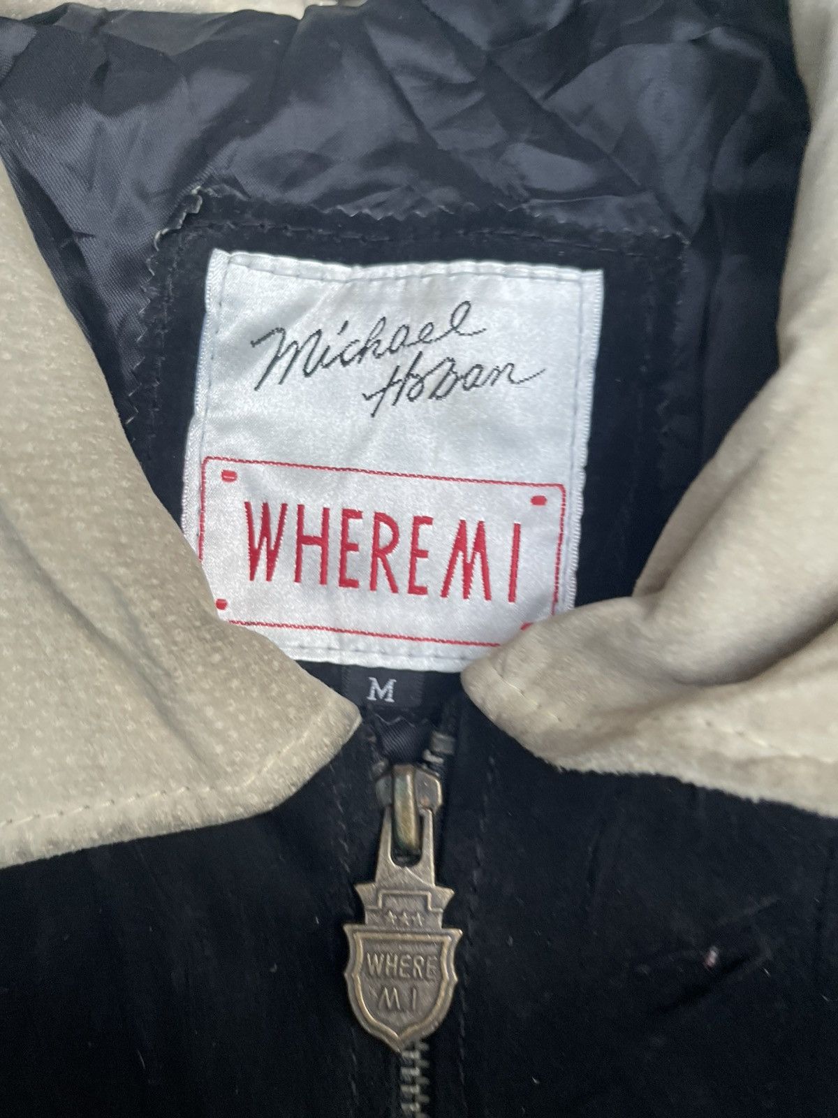 Michael Hoban Vintage 90s Michael Hoban USA Flag Suede Leather Jacket Size US M / EU 48-50 / 2 - 3 Thumbnail