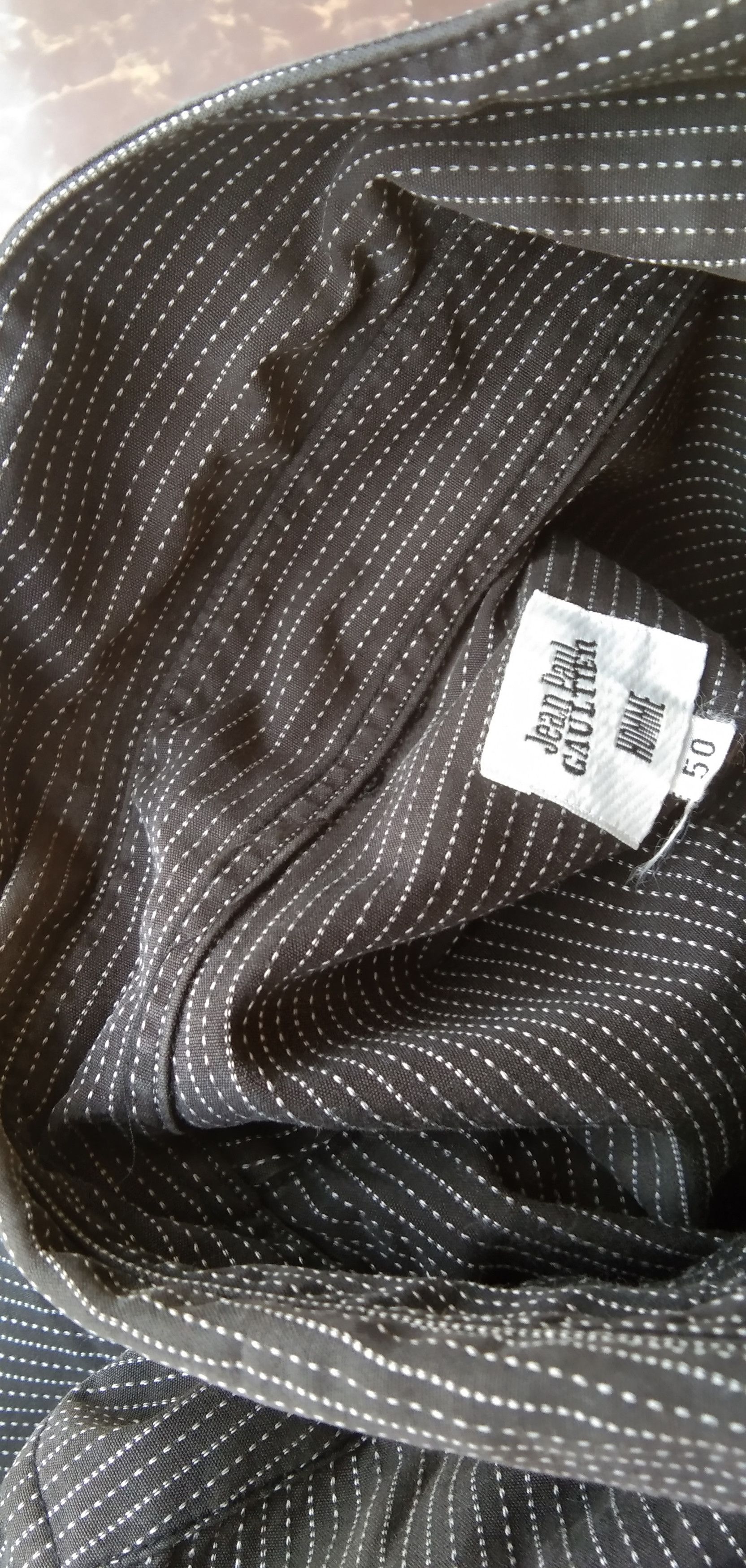 Designer × Japanese Brand × Jean Paul Gaultier Jpg home stripe black button up shirt Size US M / EU 48-50 / 2 - 7 Thumbnail