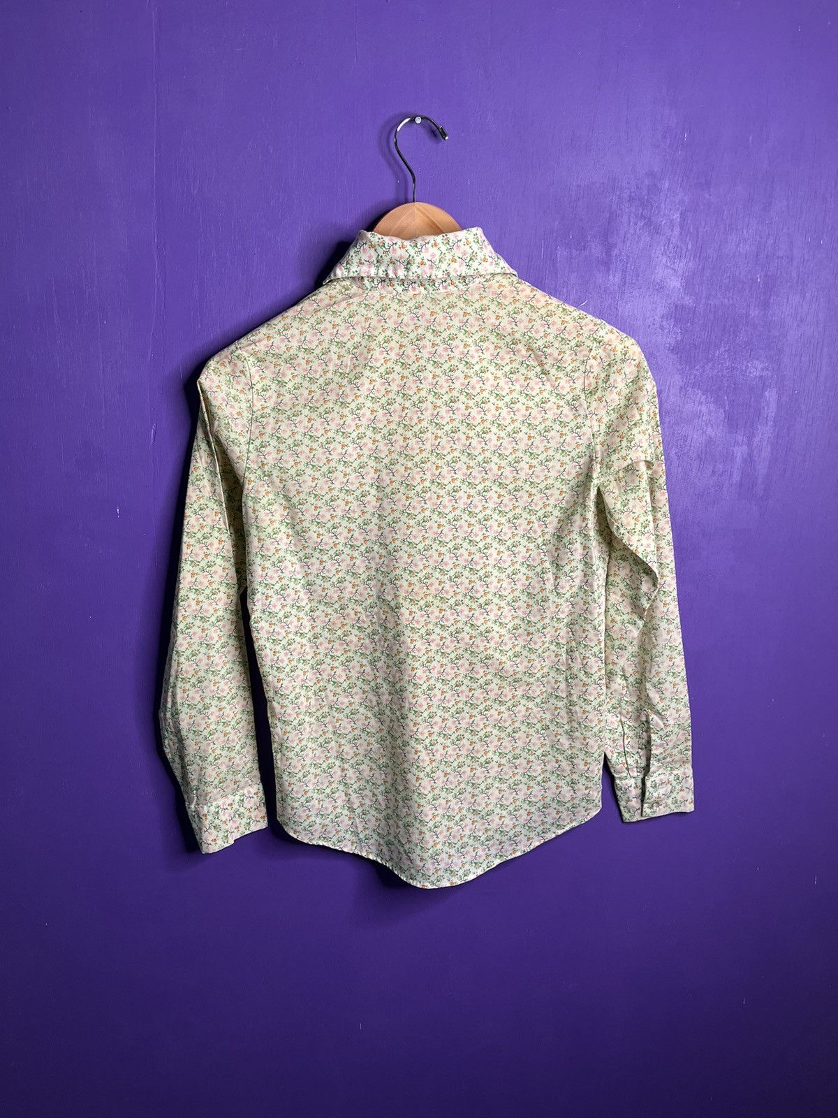 Vintage Vintage 70s Custom tailored floral button up Size US S / EU 44-46 / 1 - 2 Thumbnail