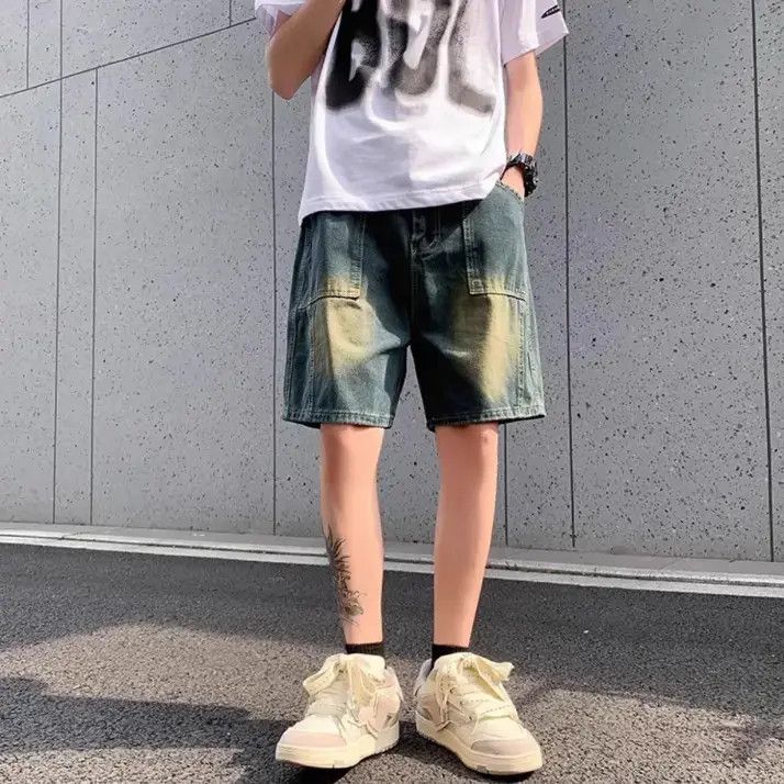 Japanese Brand Loose casual embroidered denim shorts Size US 32 / EU 48 - 1 Thumbnail