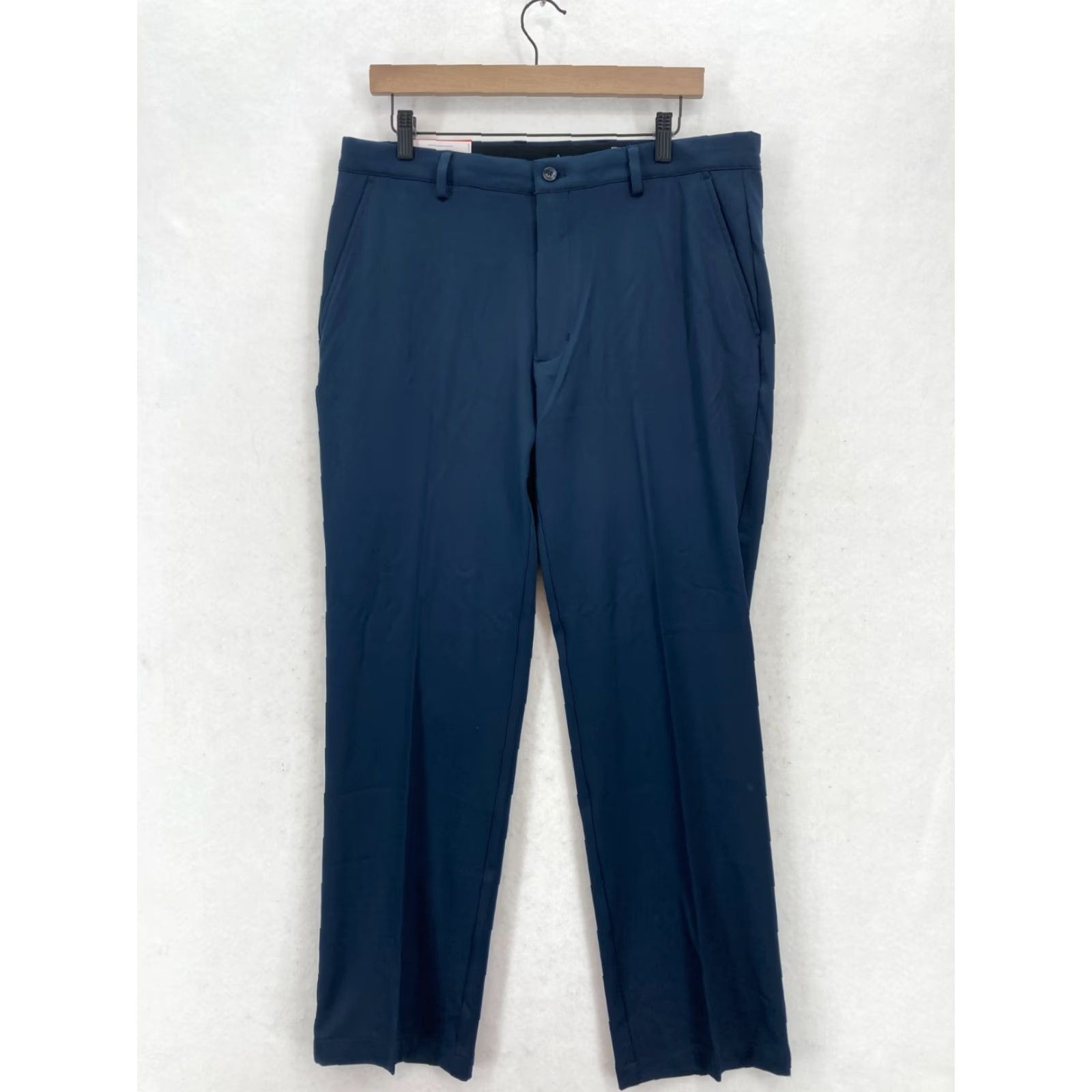 Vintage Greg Norman Travel Pants Mens 34x30 Dark Blue Stretch Moisture Wick Golf Preppy Pants Size US 34 / EU 50 - 2 Thumbnail