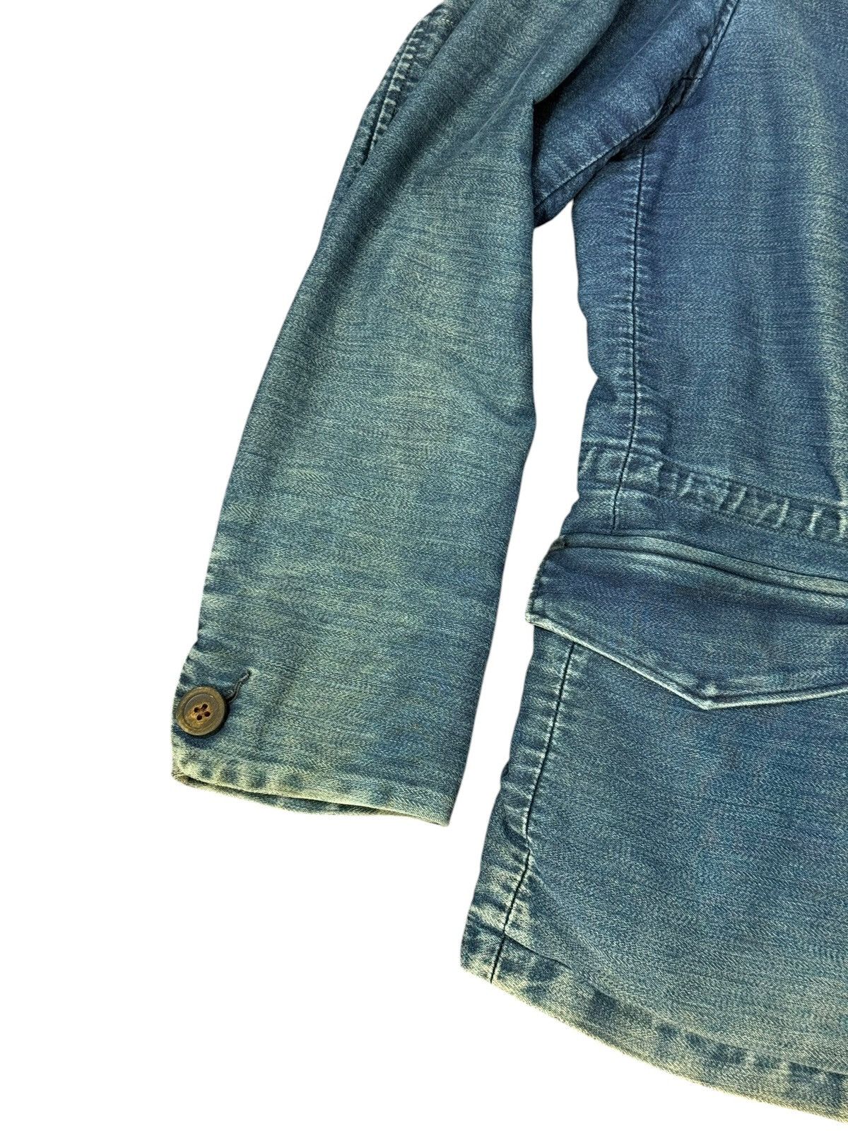 45rpm Faded Indigo Blue 45rpm Chore Jacket Slim cdg visvim 7🟩3 Size US M / EU 48-50 / 2 - 2 Thumbnail