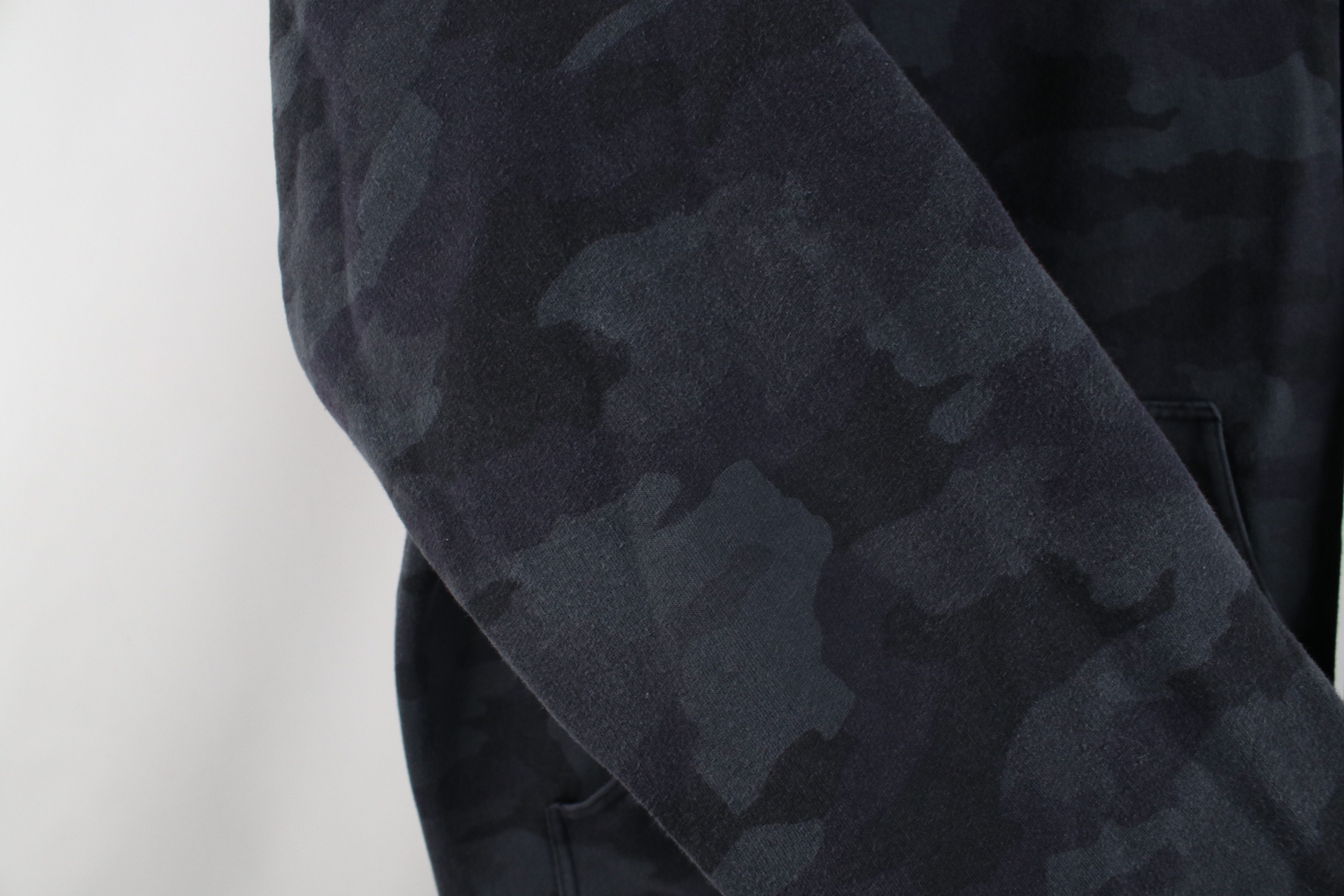 Lululemon Lululemon Yours Gym Yoga Hoodie Sweatshirt Gray Camouflage Size L / US 10 / IT 46 - 9 Thumbnail
