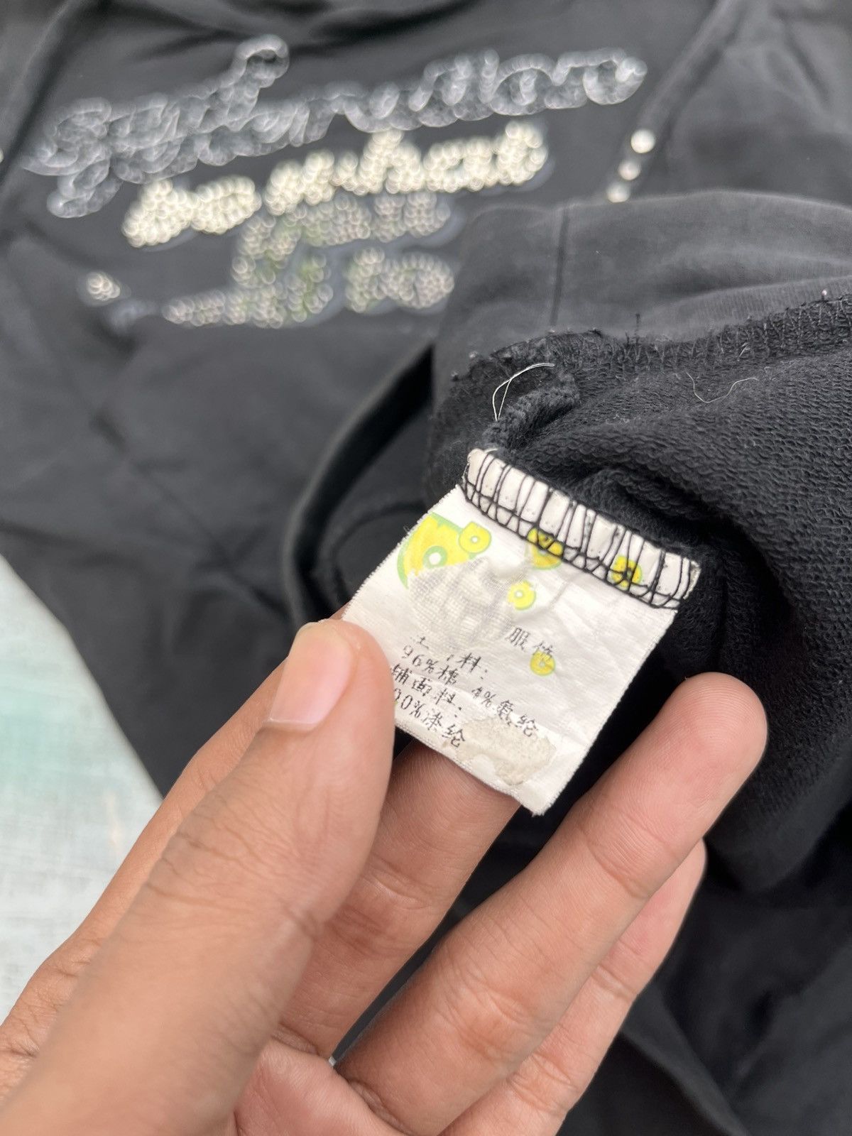 If Six Was Nine × Japanese Brand × Le Grande Bleu (L.G.B.) SURF GENERATION STUDED POEM HOODIE Size US S / EU 44-46 / 1 - 3 Thumbnail
